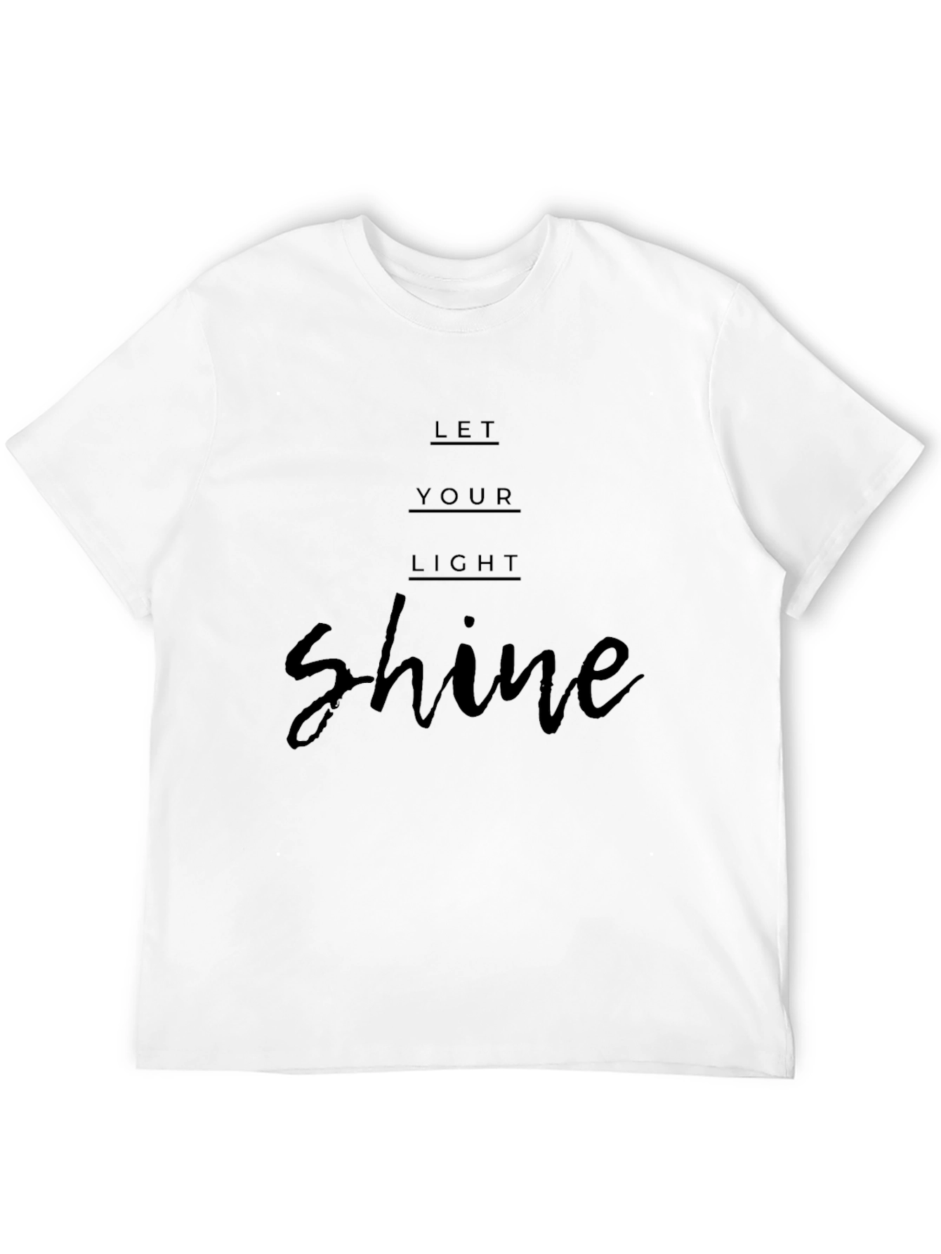 Black Let Your Light Shine Black T-Shirt view 12
