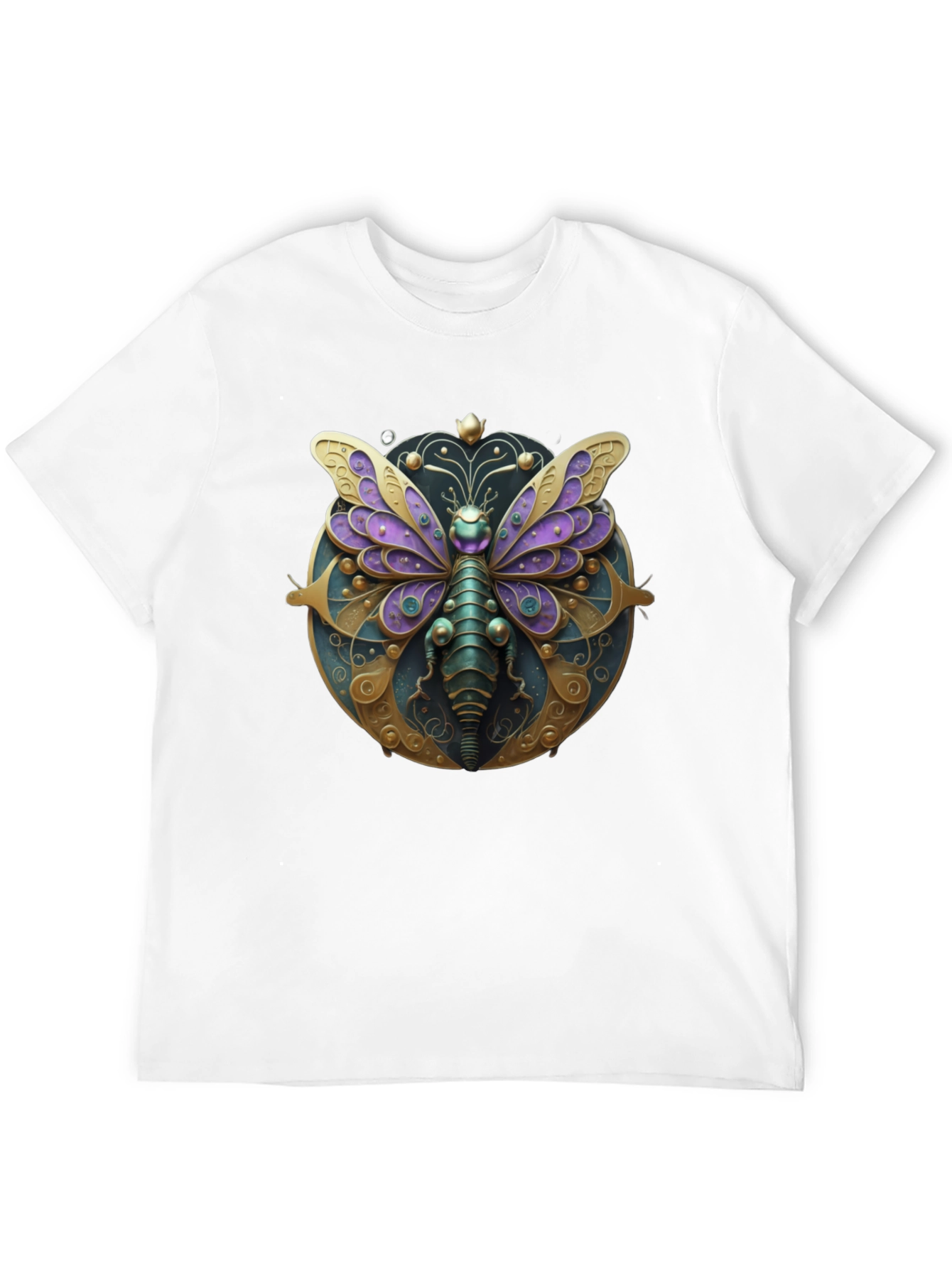 Black Steampunk Butterfly T-Shirt view 12