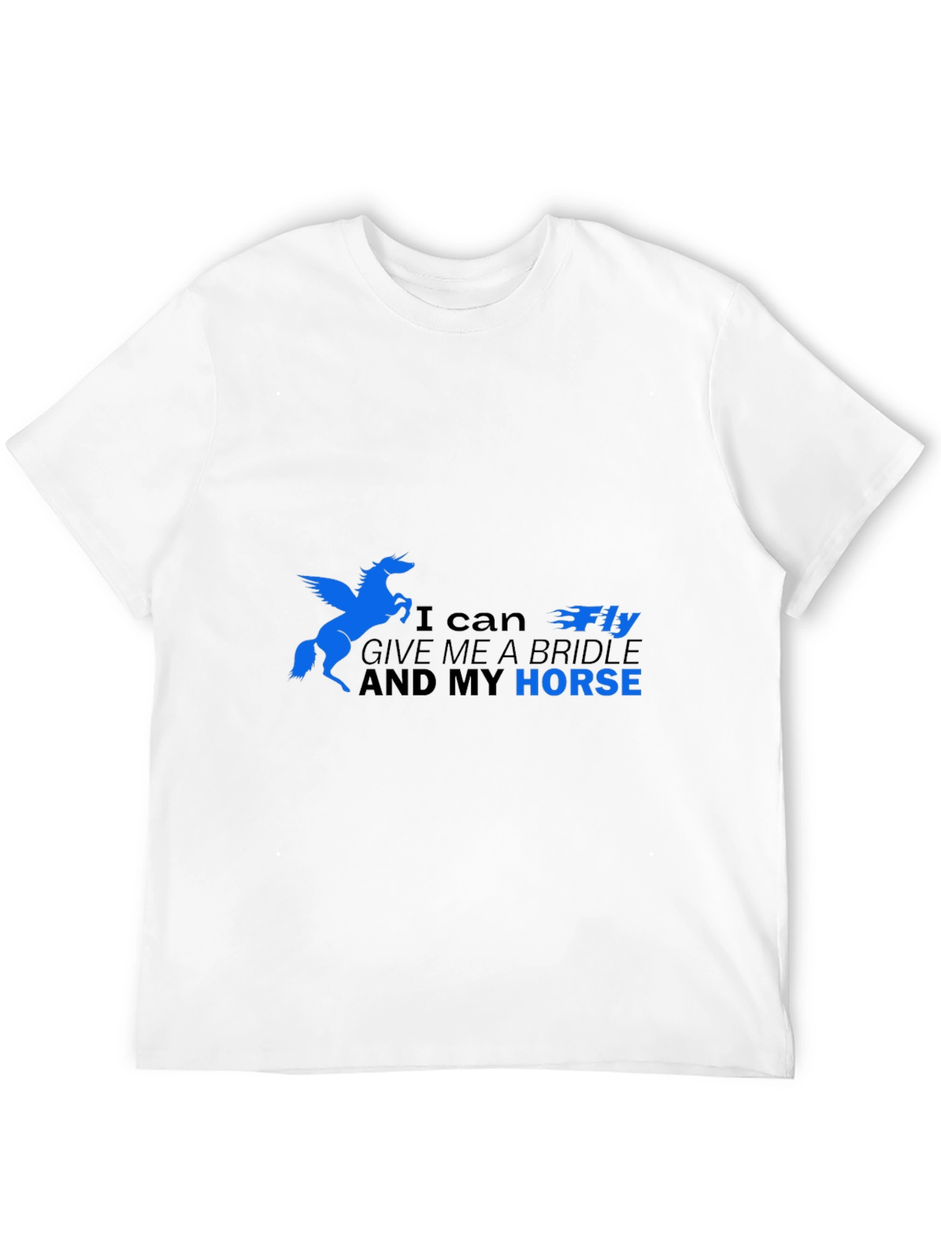 Black I Can Fly Horse Graphic T-Shirt view 12