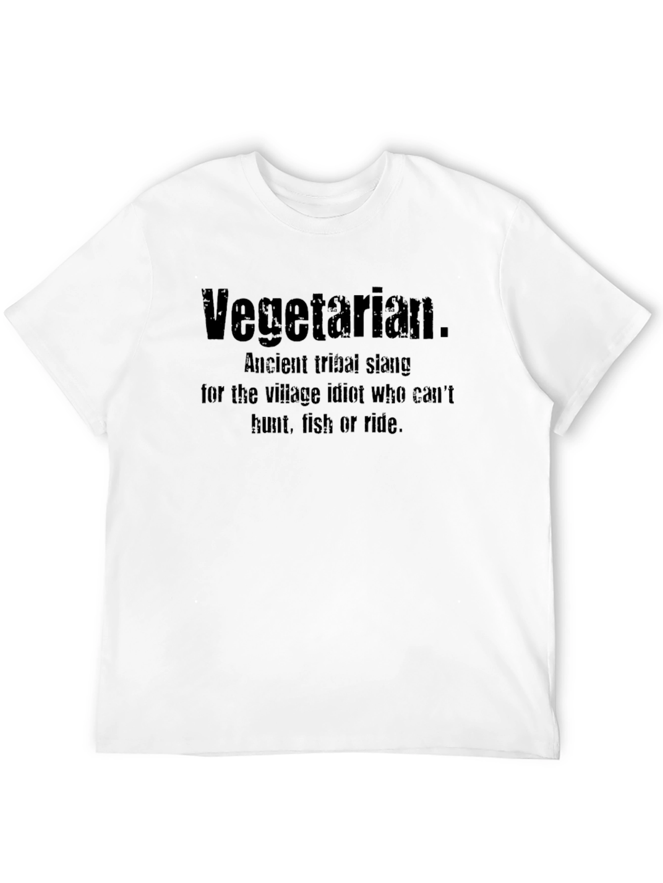 Black Vegetarian Ancient Tribal Slang T-Shirt view 12