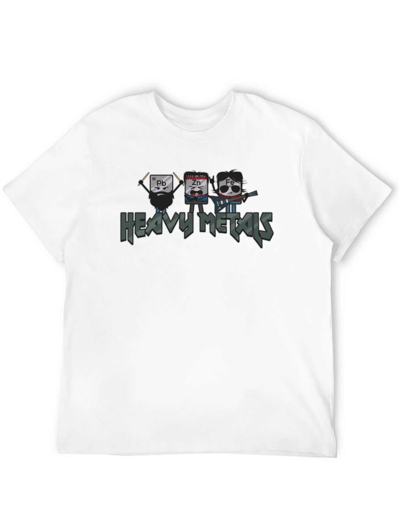 Black Heavy Metals Band Graphic T-Shirt view 12
