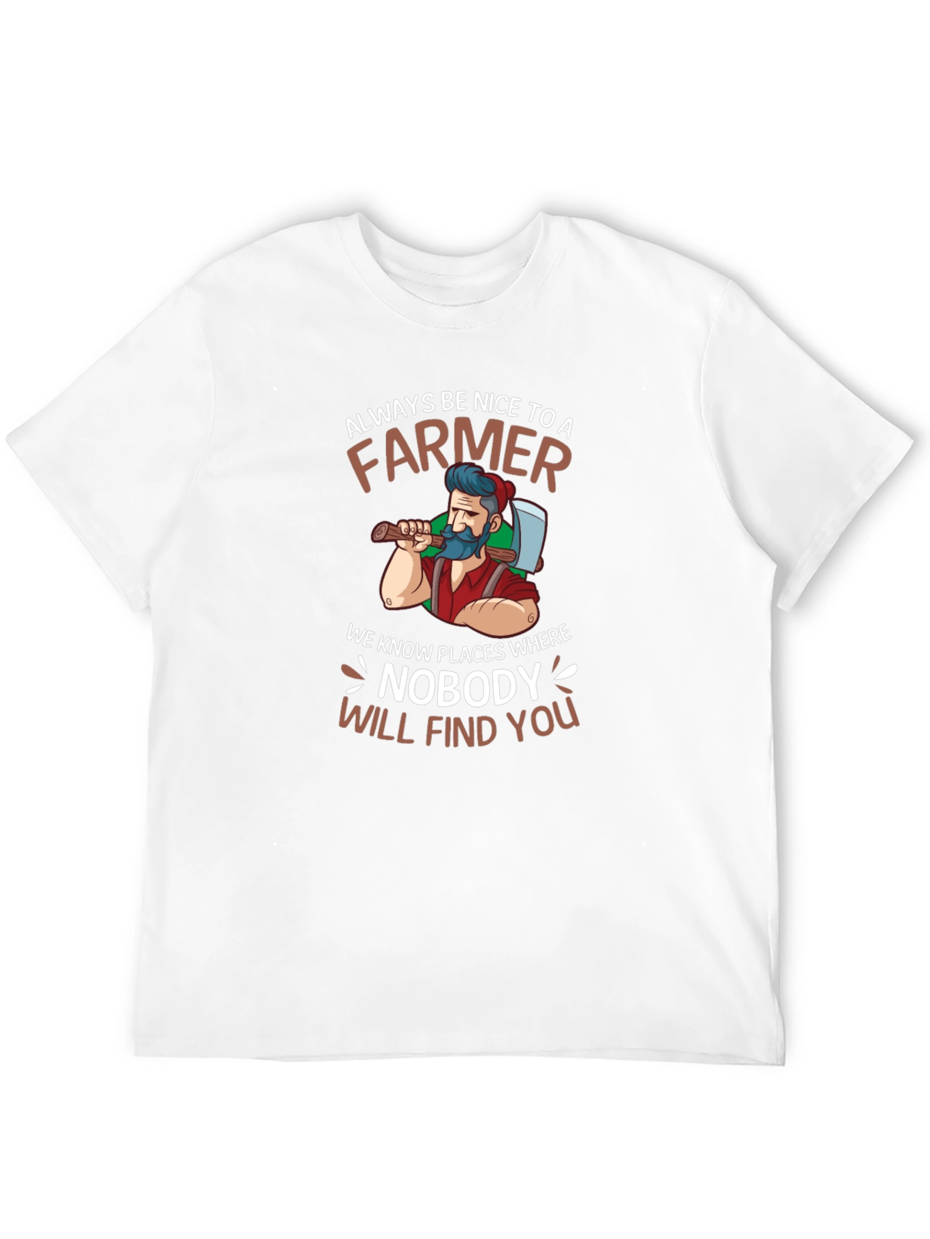 Black Always Be Nice Farmer Graphic T-Shirt view 12