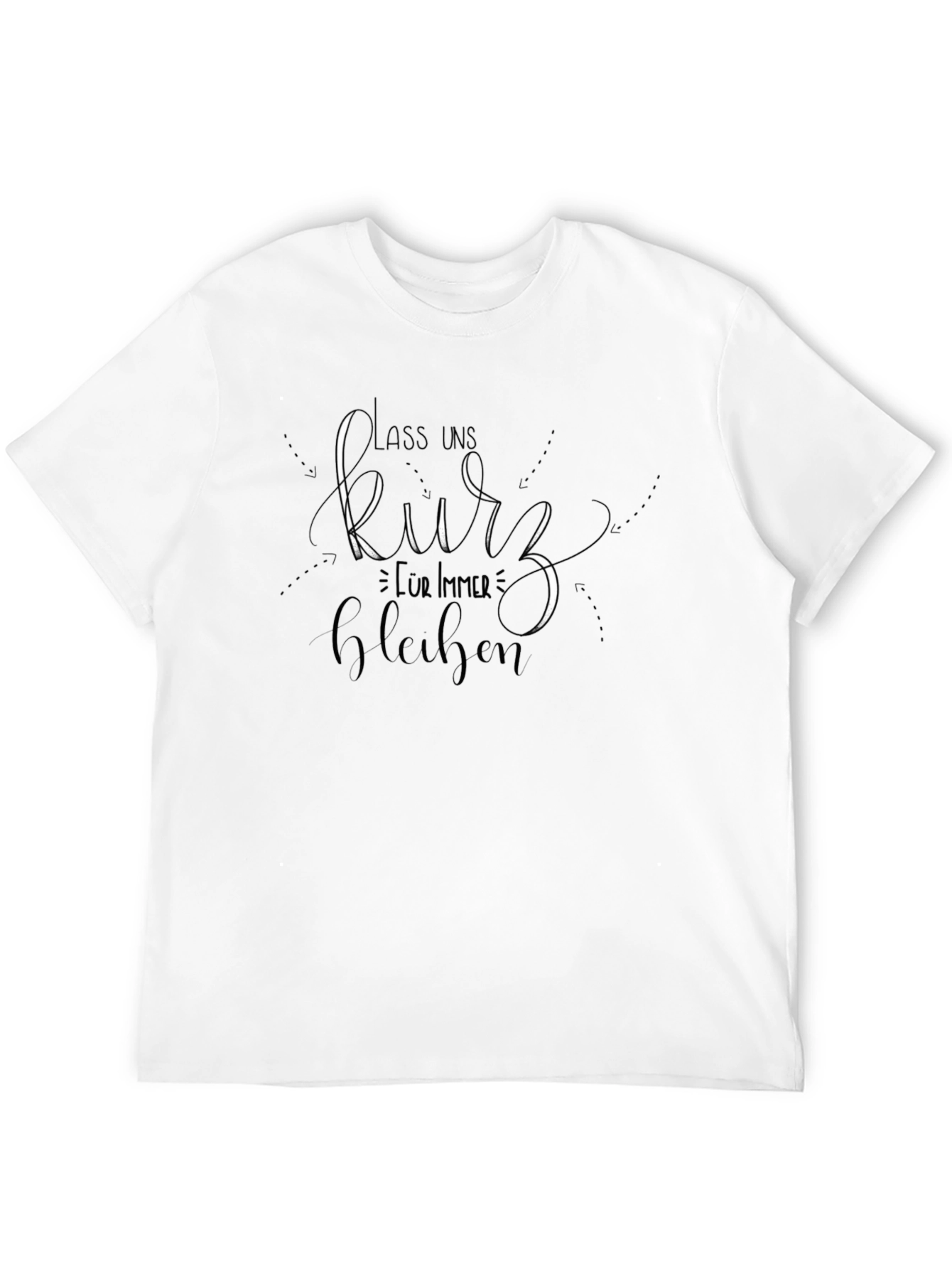 Black Stay Short Funny T-Shirt view 12