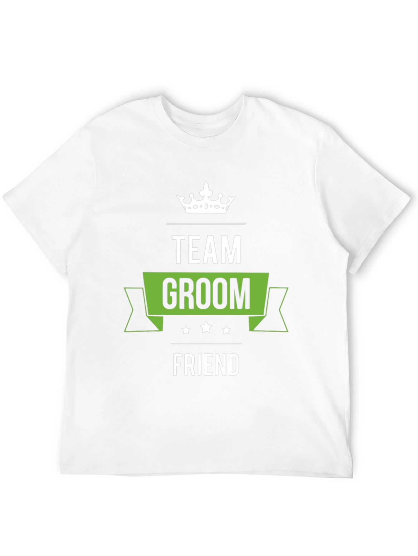 Black Team Groom Friend T-Shirt - Black Crew Neck Wedding Party Tee view 12