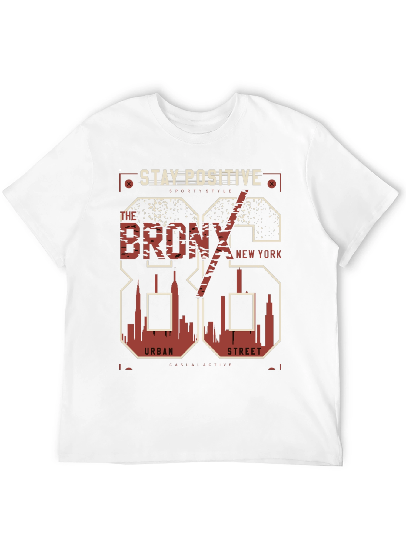 Black Stay Positive Bronx Graphic Tee view 12