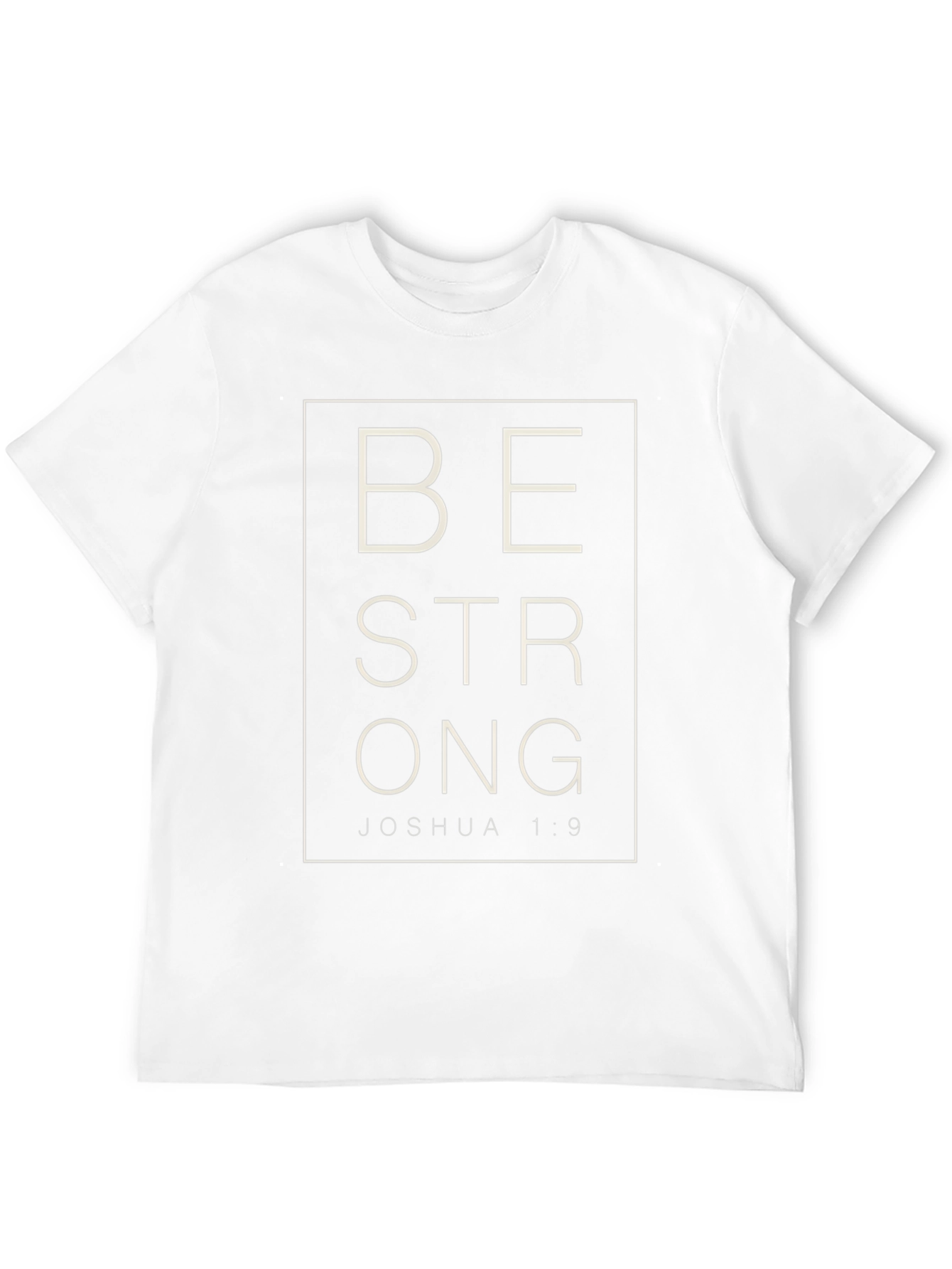 Black Be Strong Joshua 1:9 Graphic T-Shirt view 12