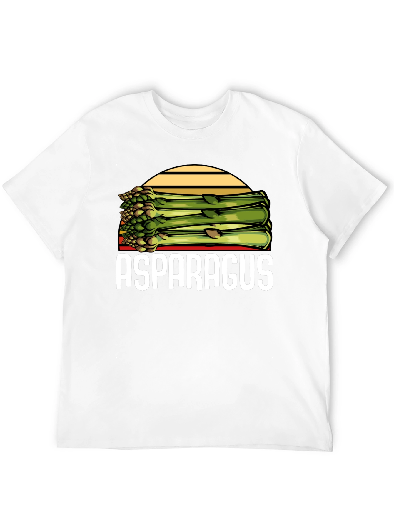 Black Asparagus Graphic Tee - Funny Foodie T-Shirt view 12