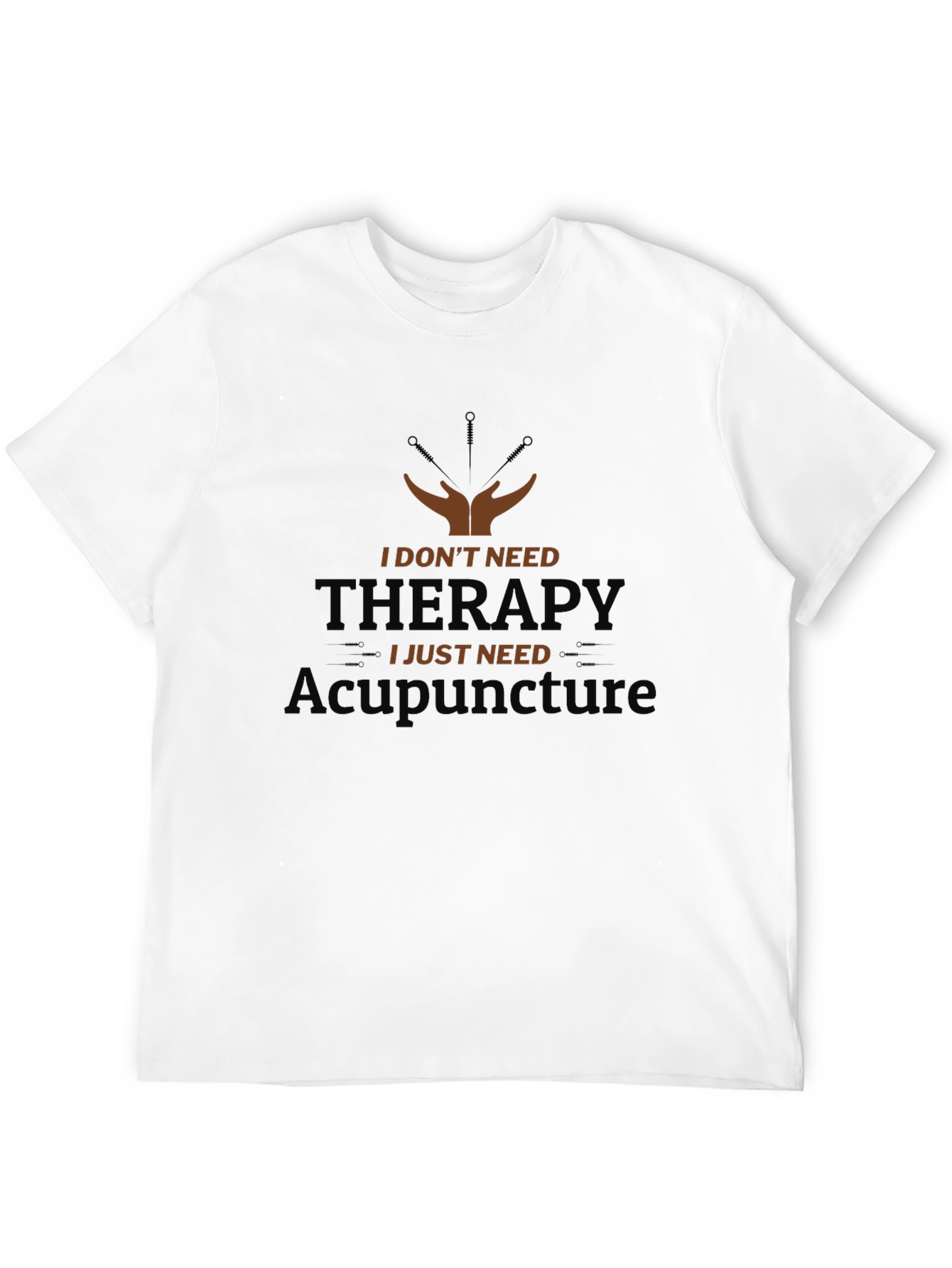 Black Acupuncture Therapy Funny T-Shirt - Unisex view 12