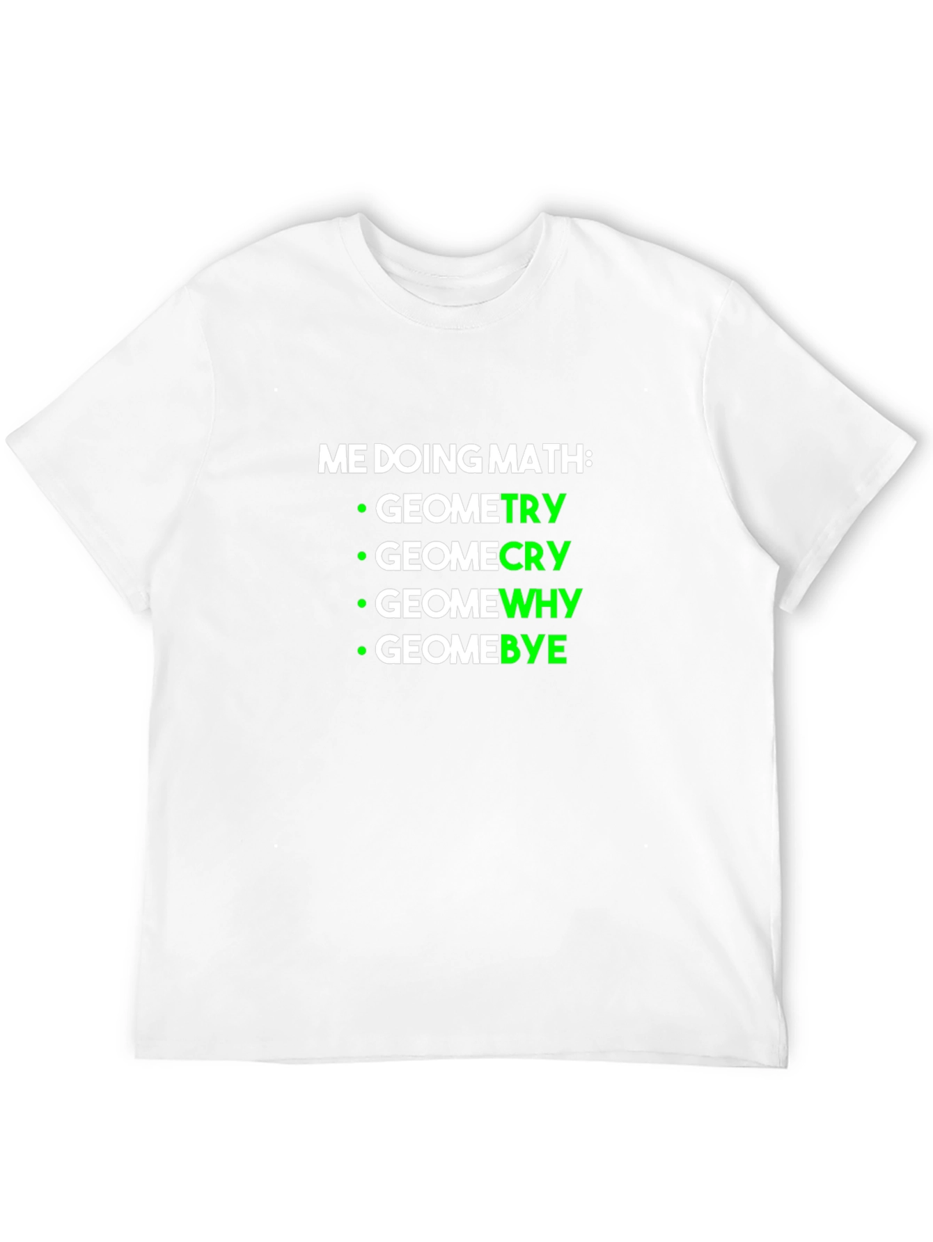 Black Math Humor Geometry T-Shirt view 12