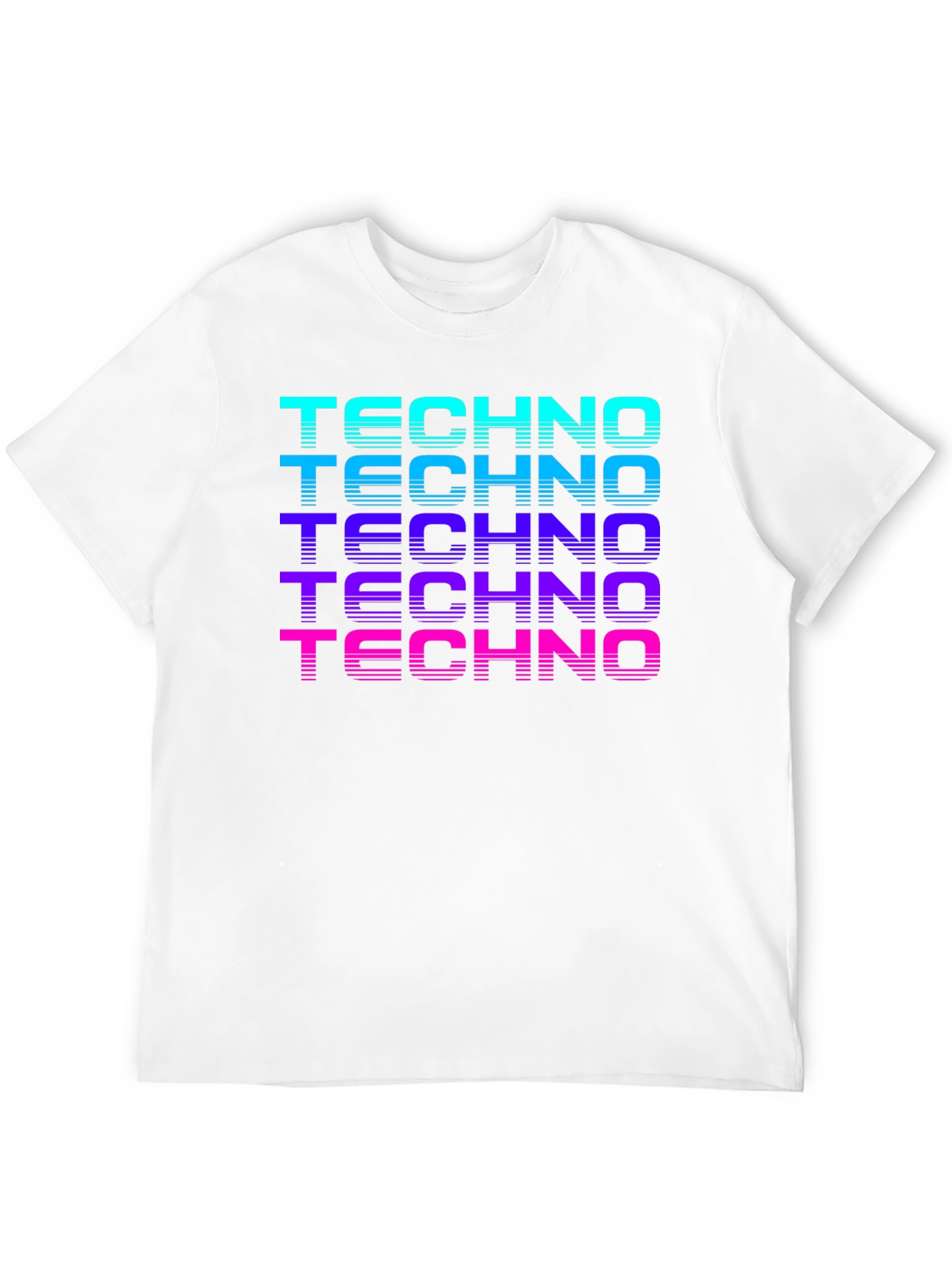 Black Retro Techno Graphic T-Shirt view 12