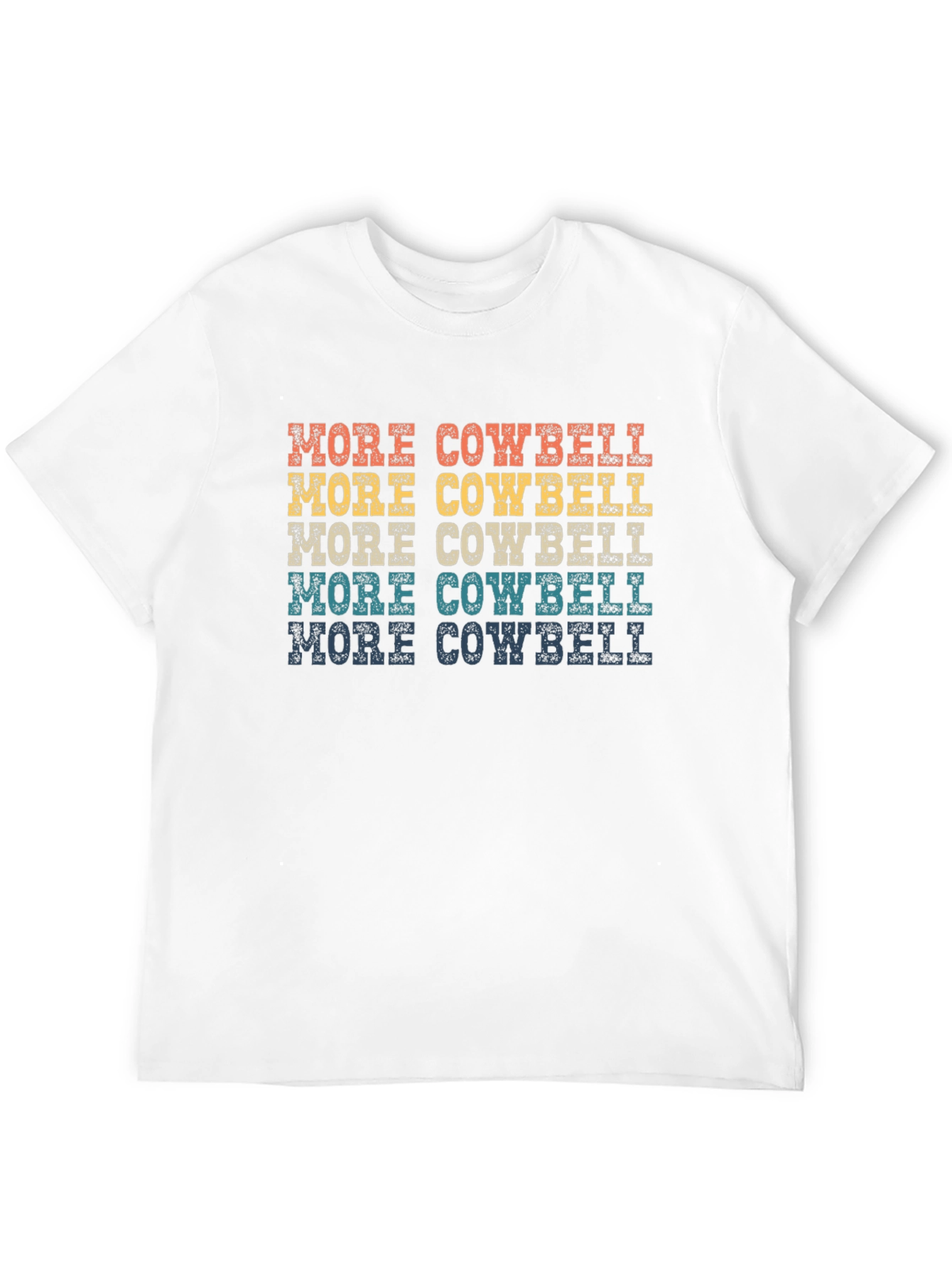 Black More Cowbell T-Shirt - Retro Design view 12