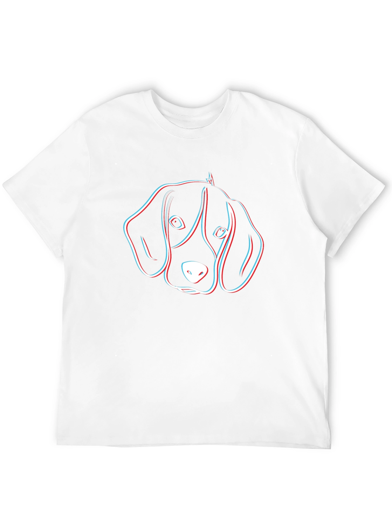 Black Dog Head Graphic Black T-Shirt view 12