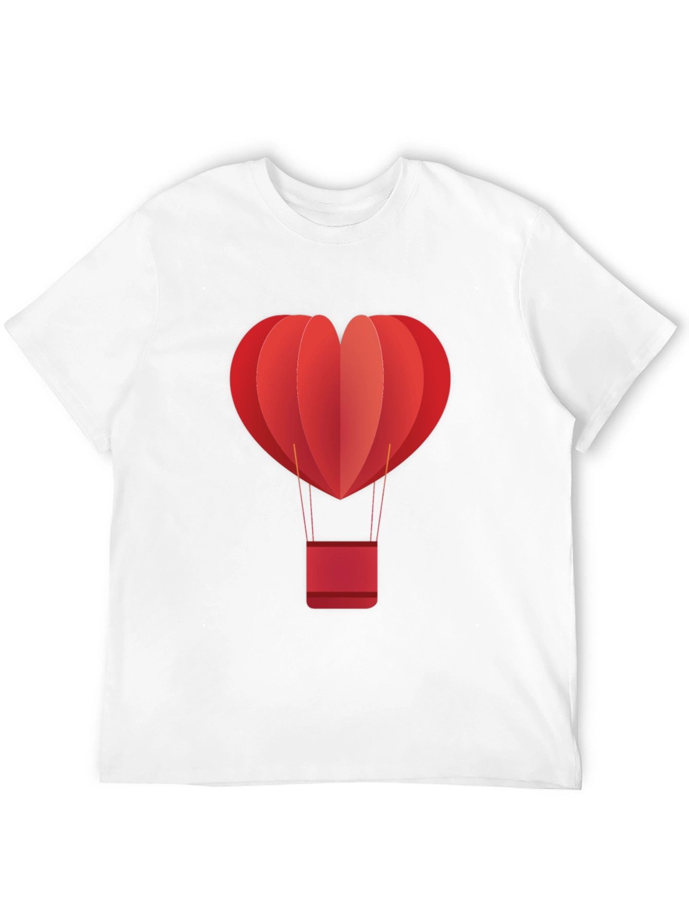 Black Heart Hot Air Balloon Graphic Tee - Black view 12