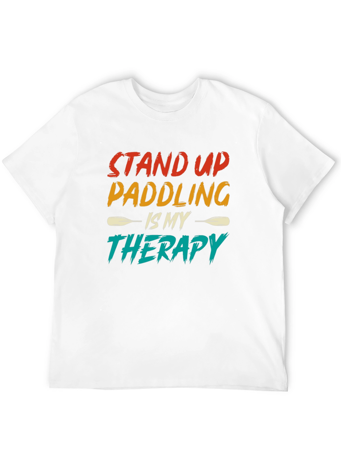 Black Stand Up Paddling Therapy Tee view 12