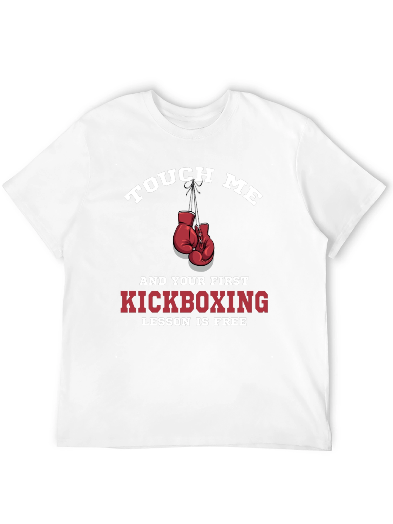 Black Touch Me Kickboxing Lesson T-Shirt view 12