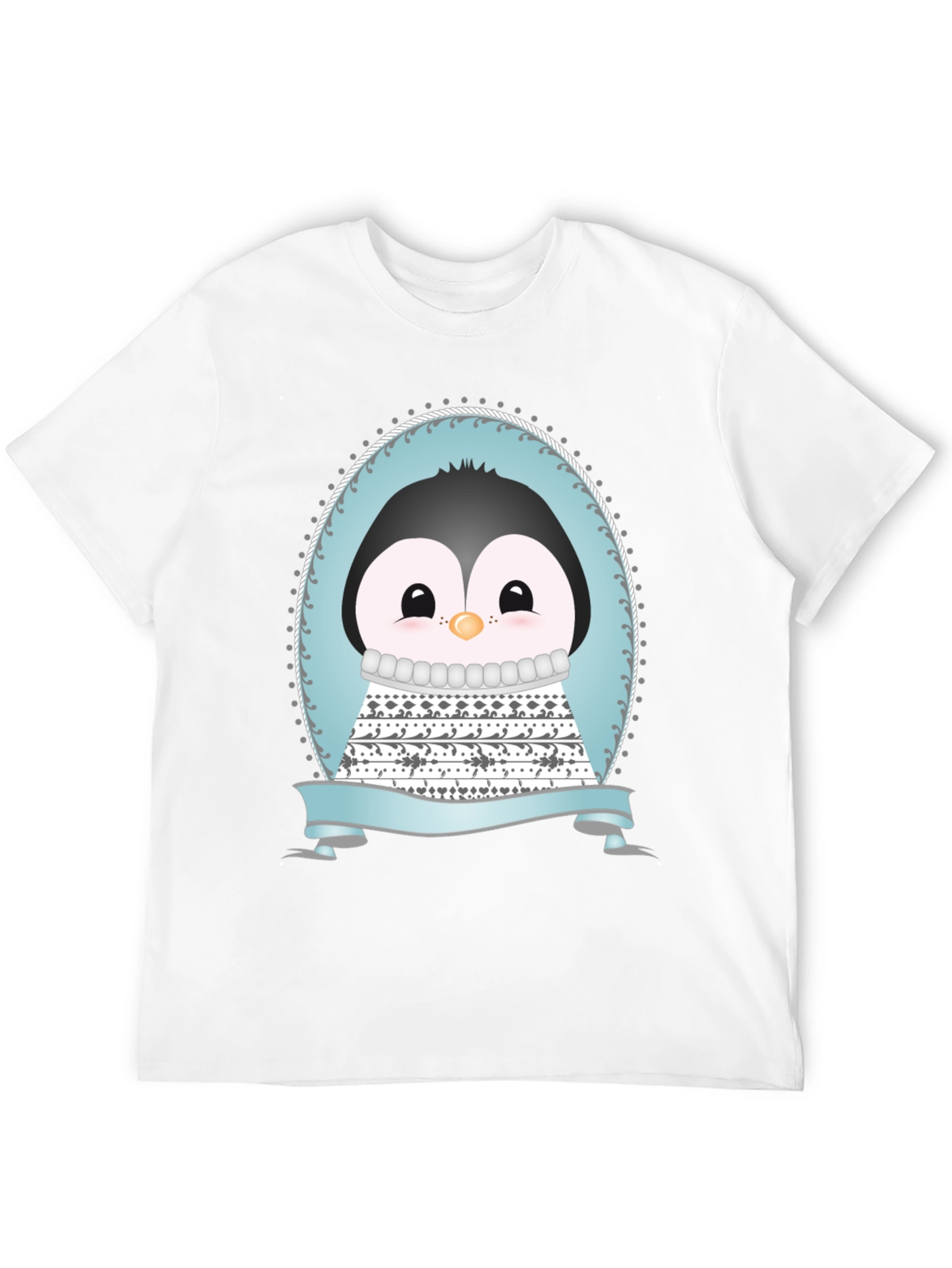 Black Penguin Graphic Tee - Cute Cartoon Design view 12