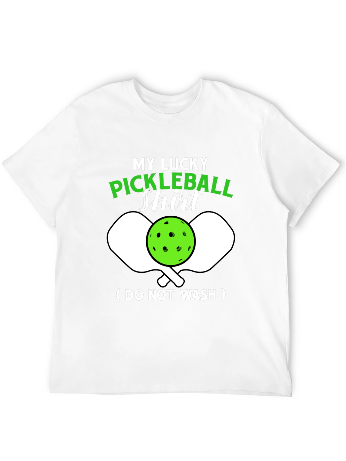 Black My Lucky Pickleball Shirt - Funny Novelty Tee view 12