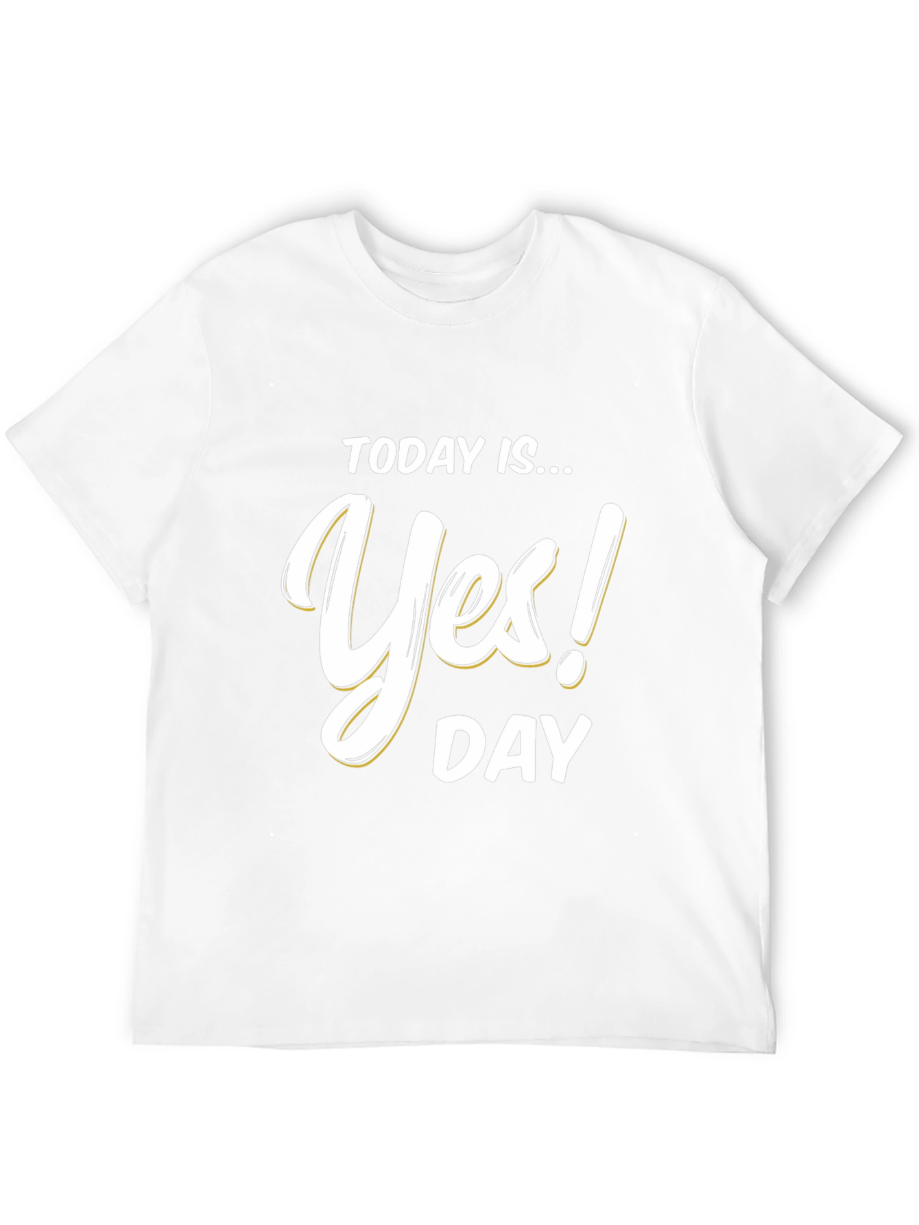 Black Yes! Day T-Shirt - Black Cotton Blend Tee view 12