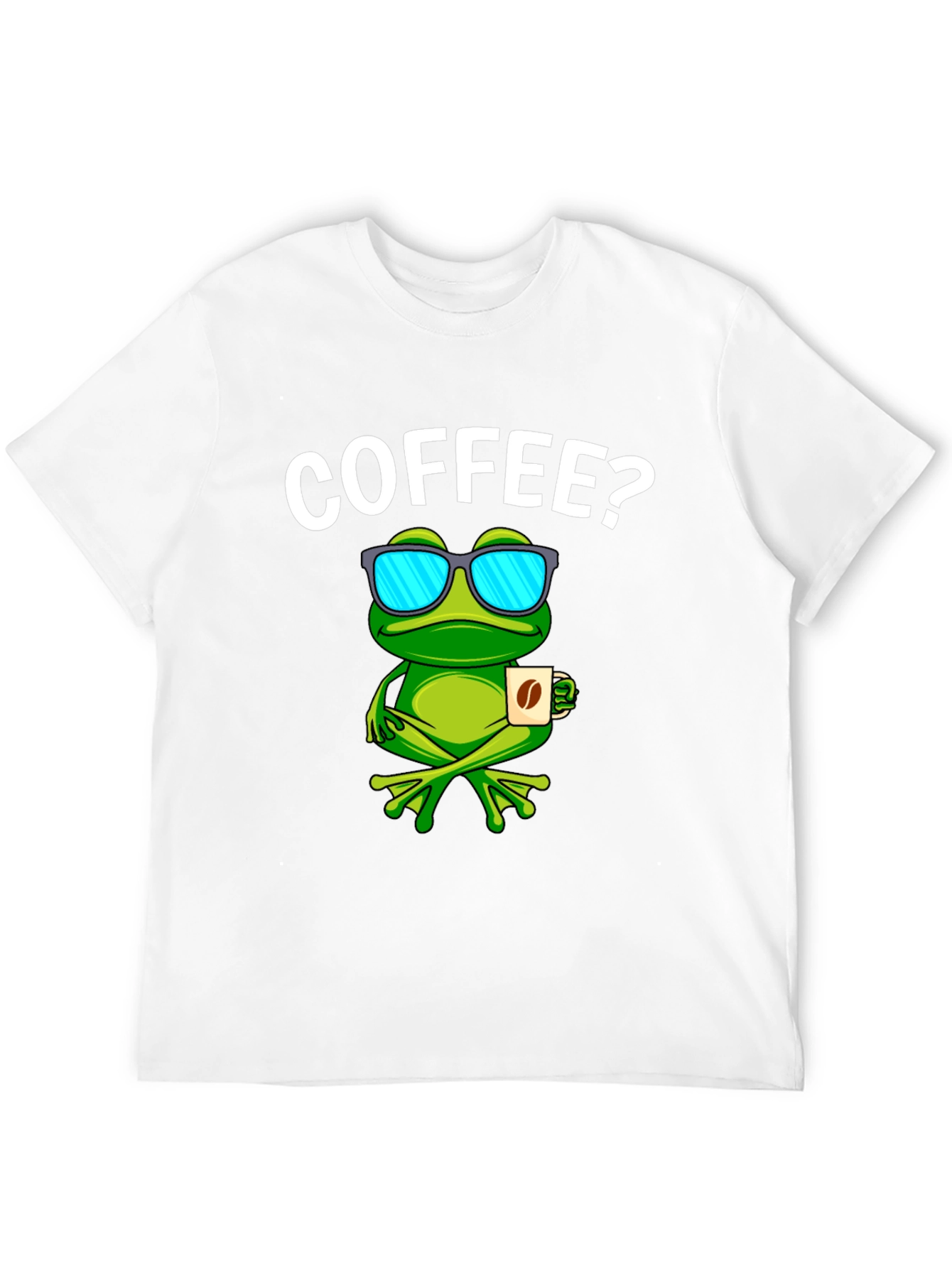 Black Coffee Frog T-Shirt - Funny Animal Graphic Tee view 12