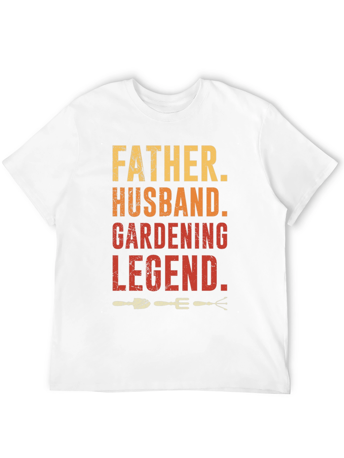Black Father Husband Gardening Legend Graphic T-Shirt view 12