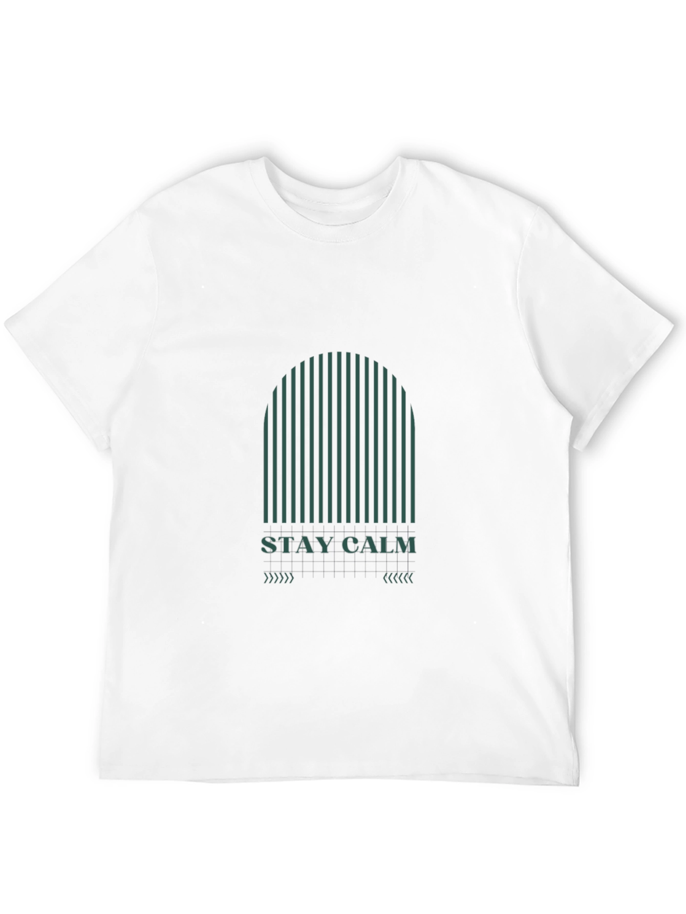 Black Stay Calm Graphic T-Shirt - Modern Minimalist Tee view 12