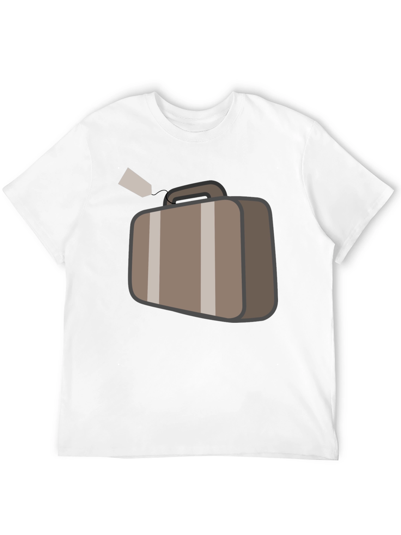 Black Suitcase Graphic Black T-Shirt Travel Ready view 12
