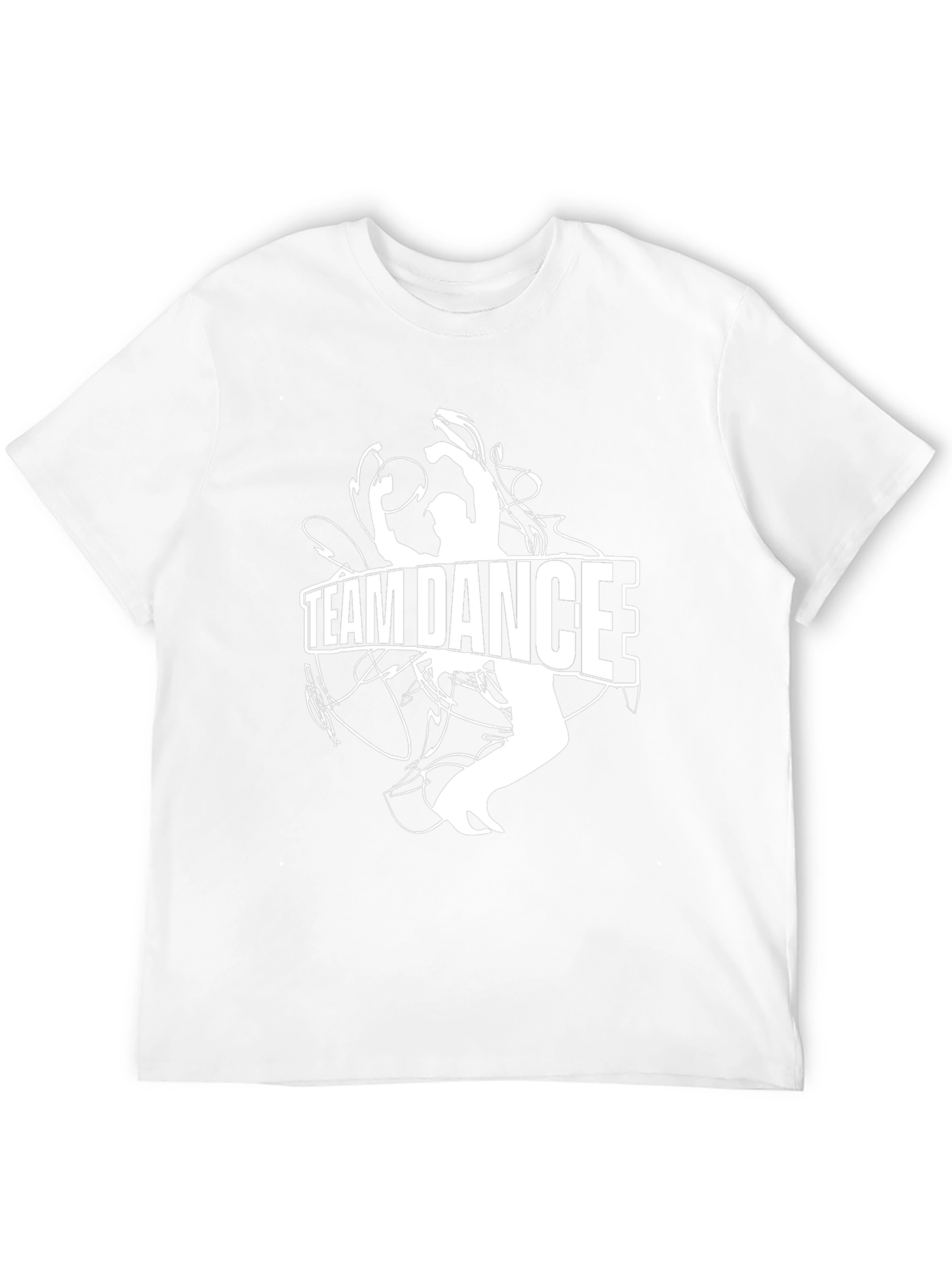 Black Team Dance Graphic Tee - Black Cotton Crew Neck view 12