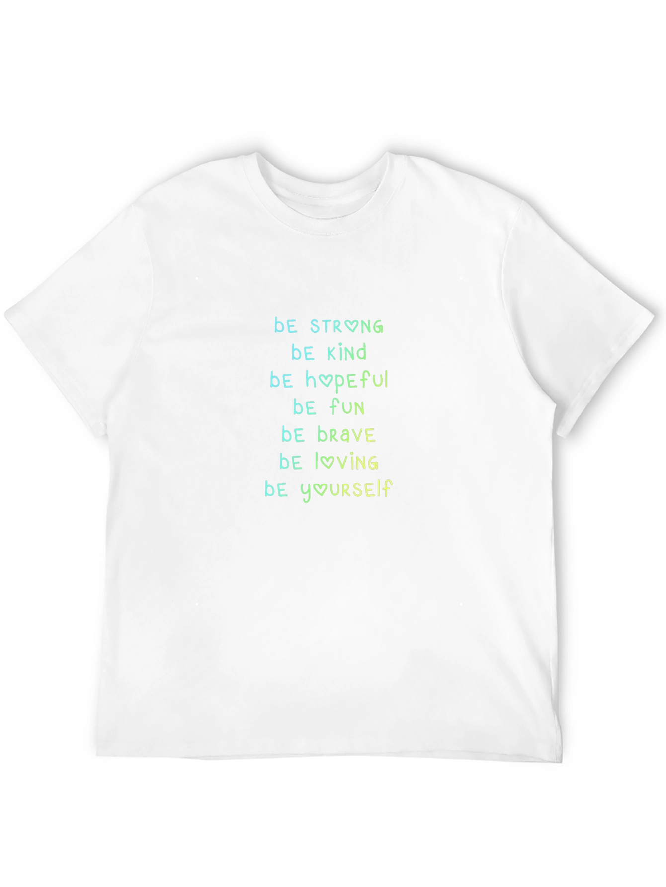 Black Inspirational Black T-Shirt - Be Strong, Kind, Hopeful view 12