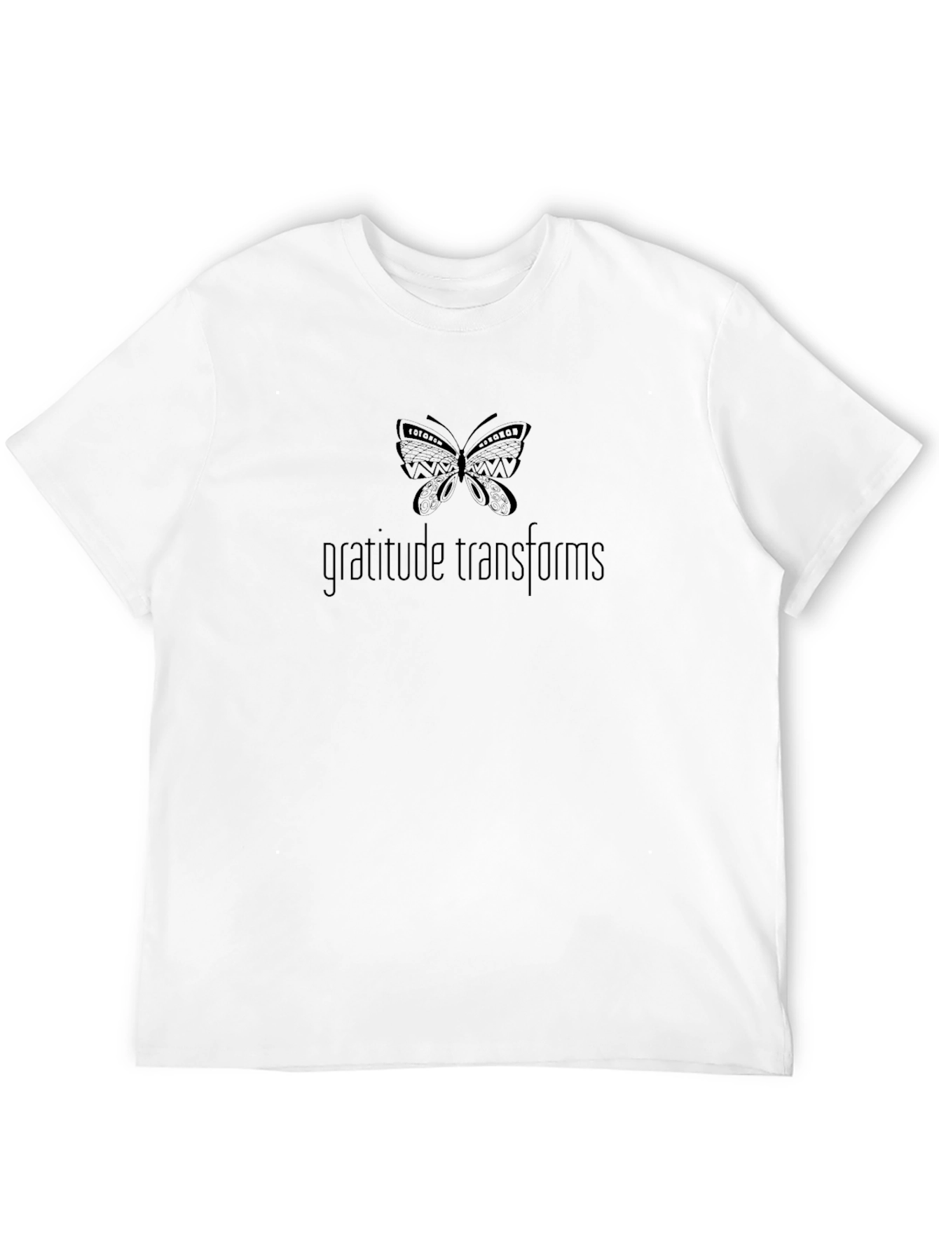 Black Gratitude Transforms Black T-Shirt view 12