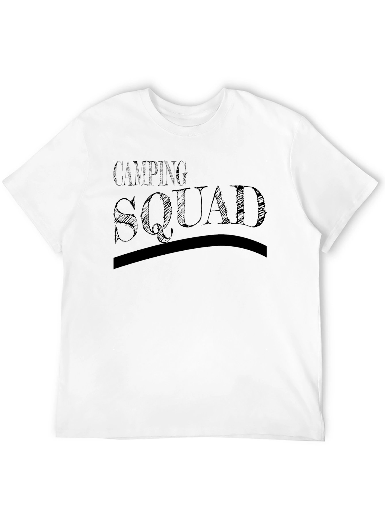 Black Camping Squad Black Graphic Tee view 12