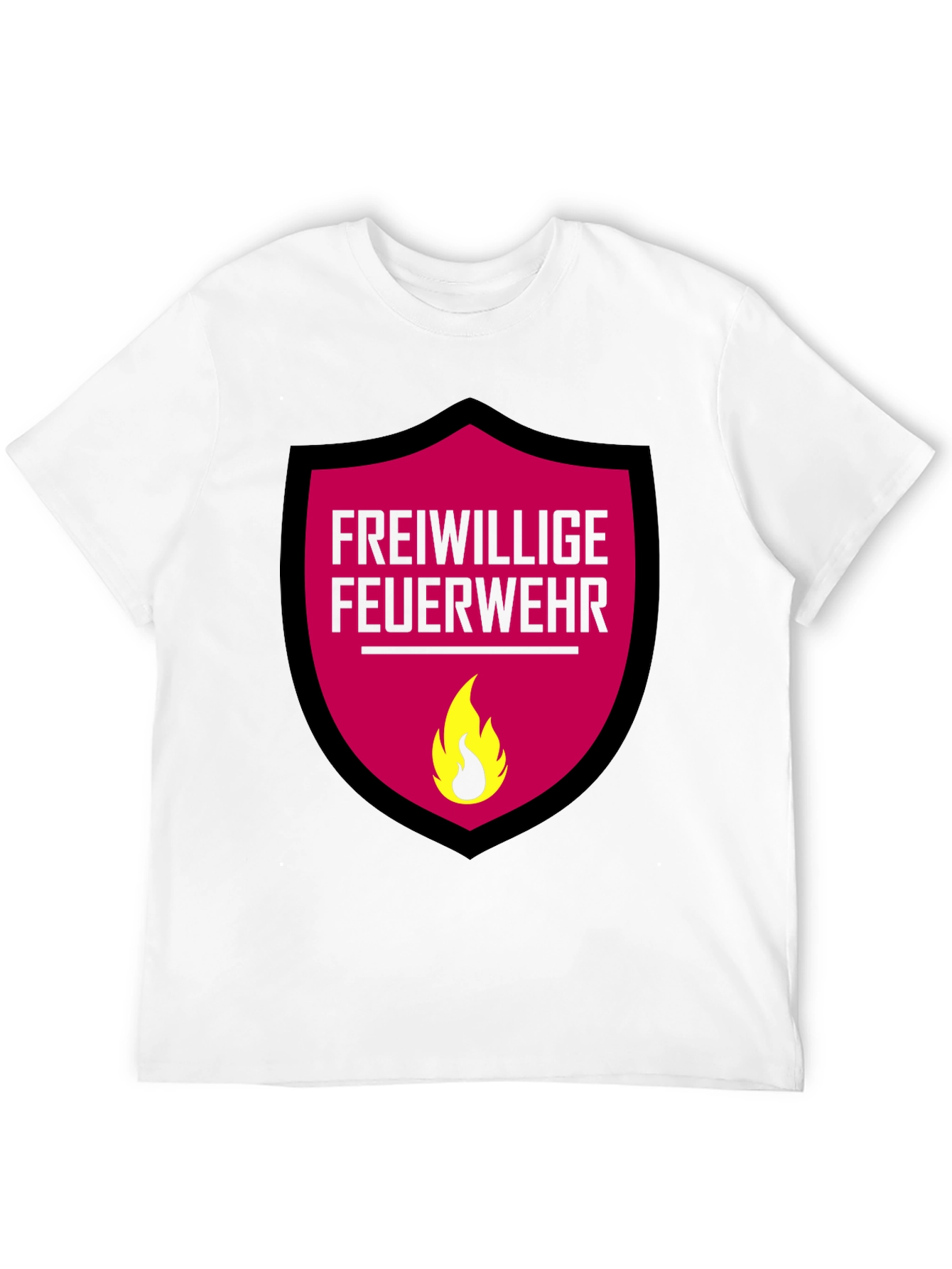 Black Freiwillige Feuerwehr T-Shirt - Volunteer Firefighter Graphic Tee view 12