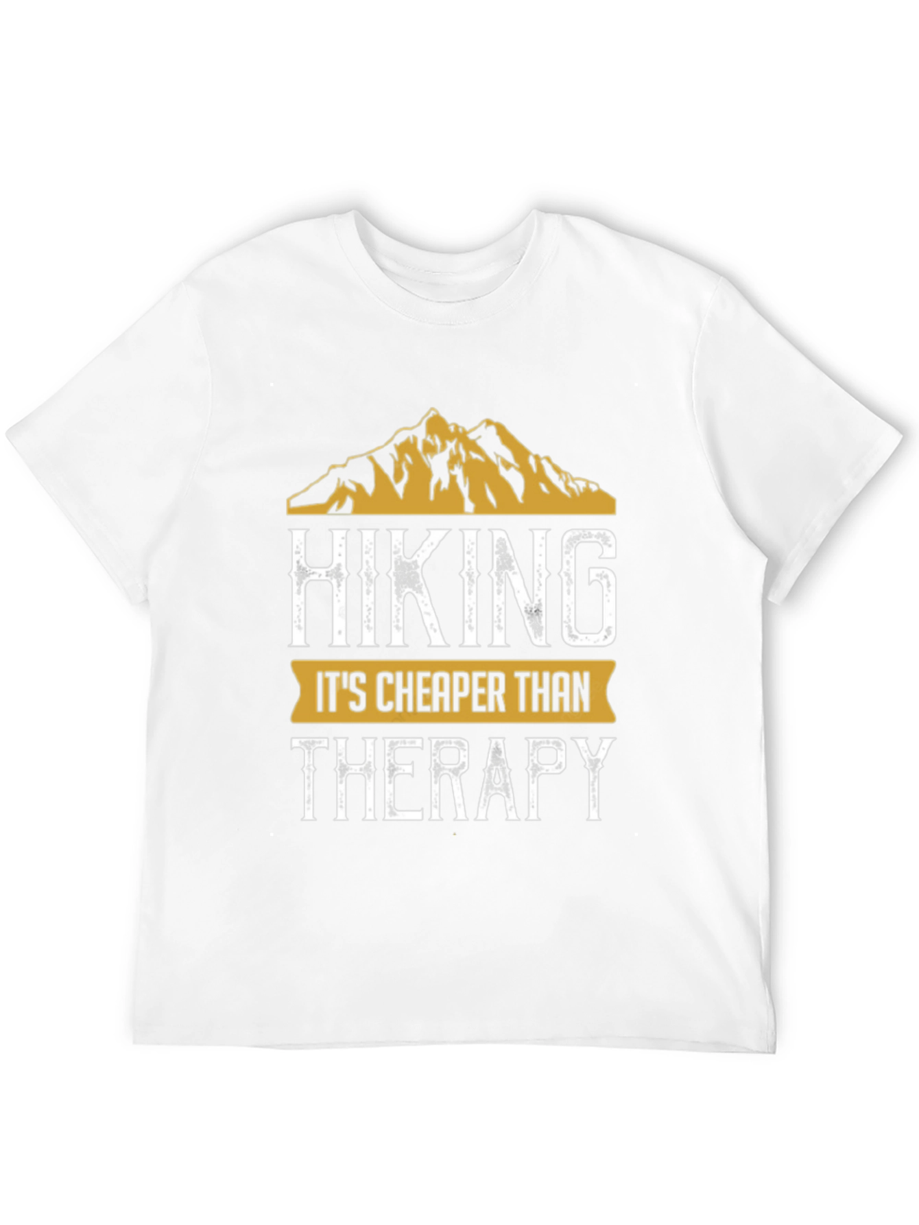 Black Hiking Cheaper Than Therapy Graphic Tee view 12