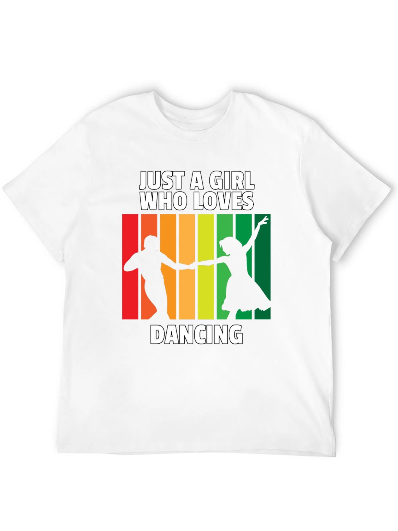Black Dancing Lover T-Shirt: Just a Girl Who Loves Dancing Tee view 12