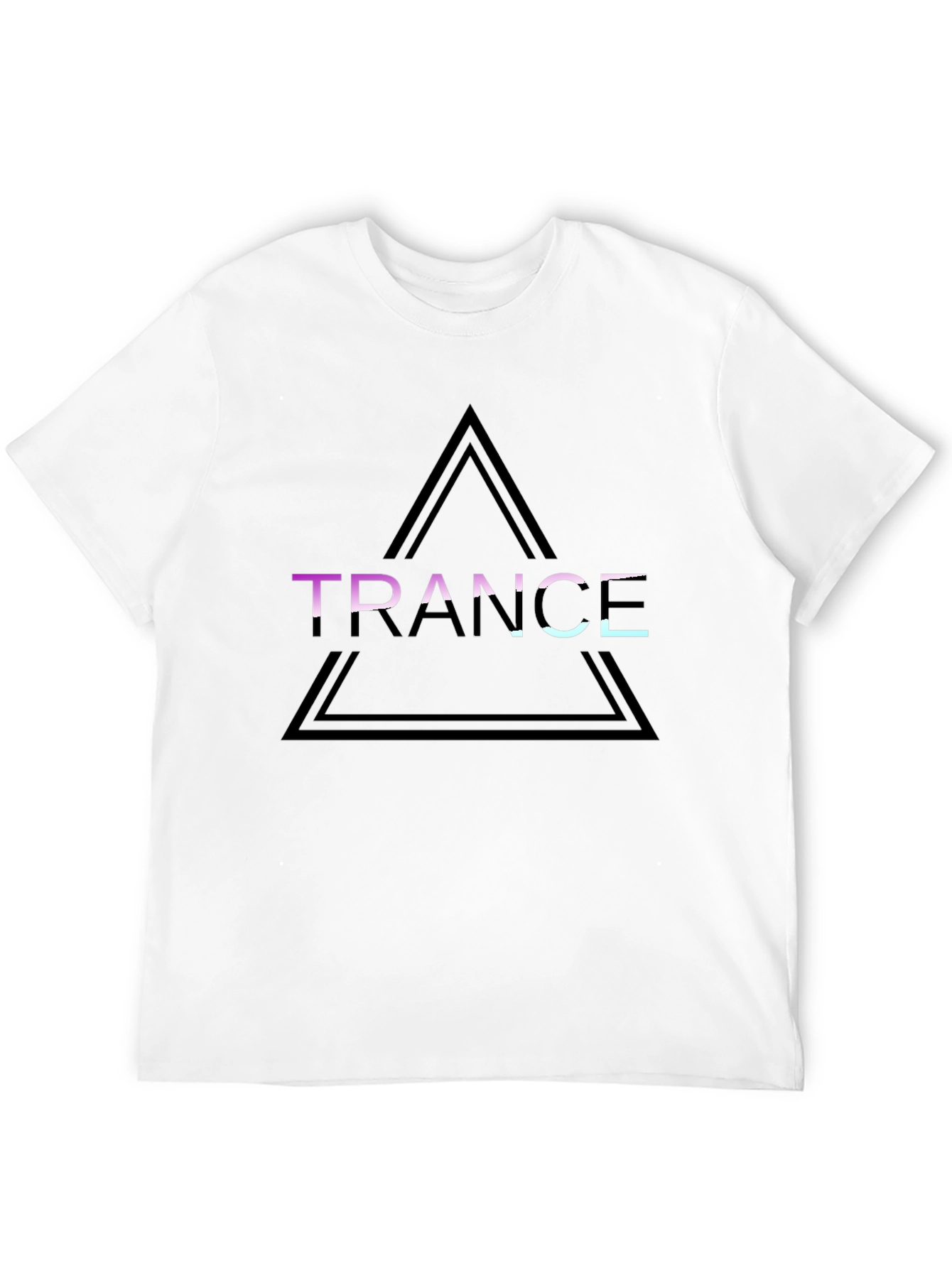 Black Trance Graphic Tee - Black Cotton Shirt view 12