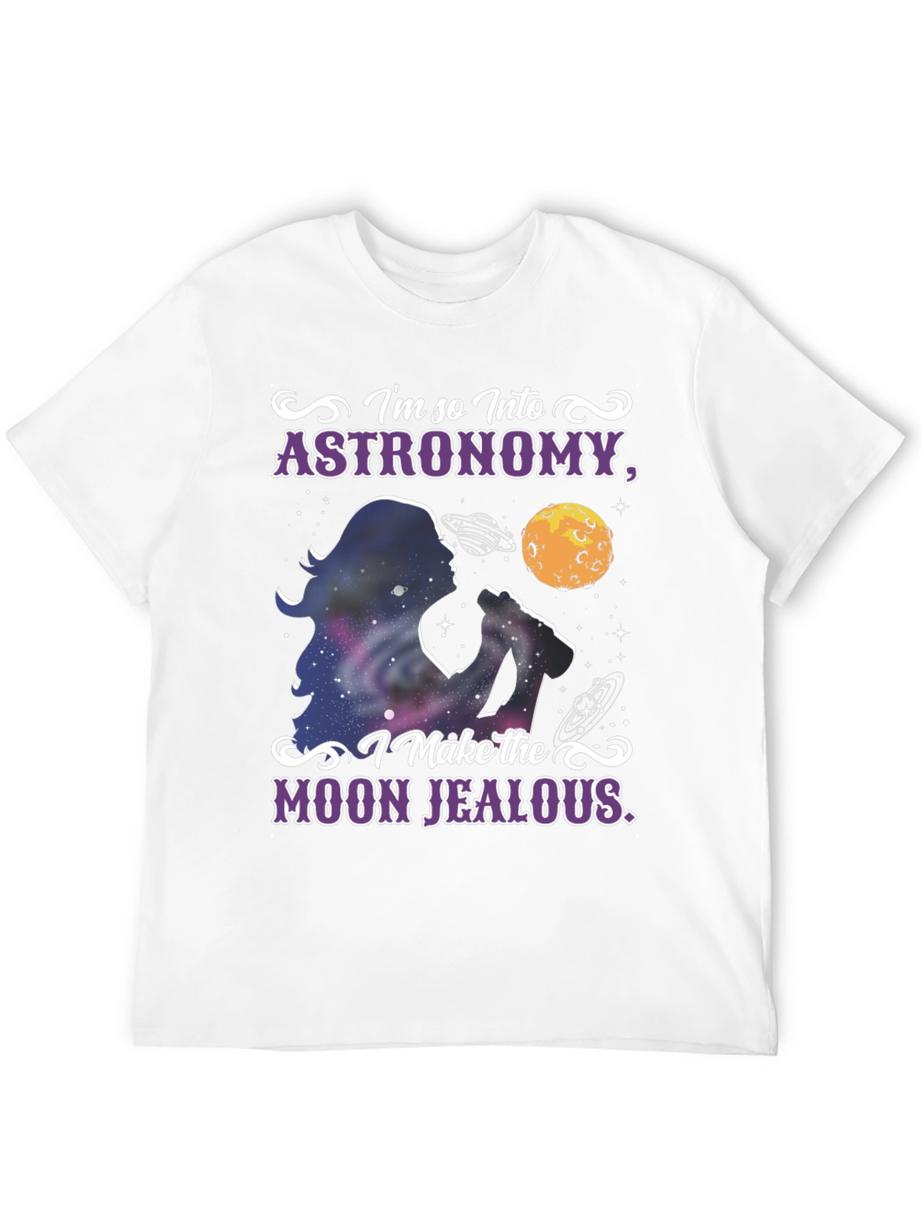 Black Astronomy Fan Black T-Shirt view 12