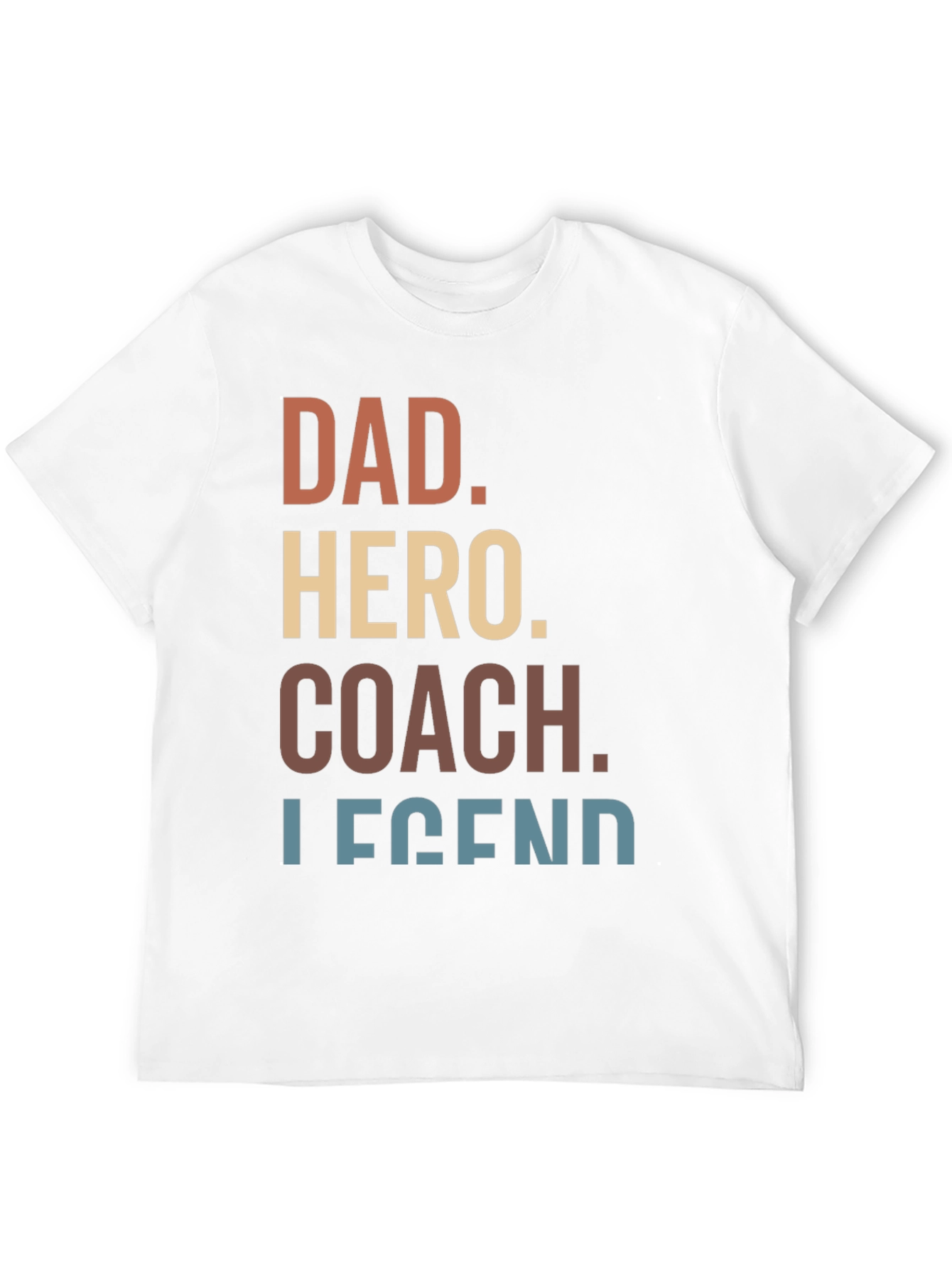 Black Dad Hero Coach Legend Graphic Tee view 12