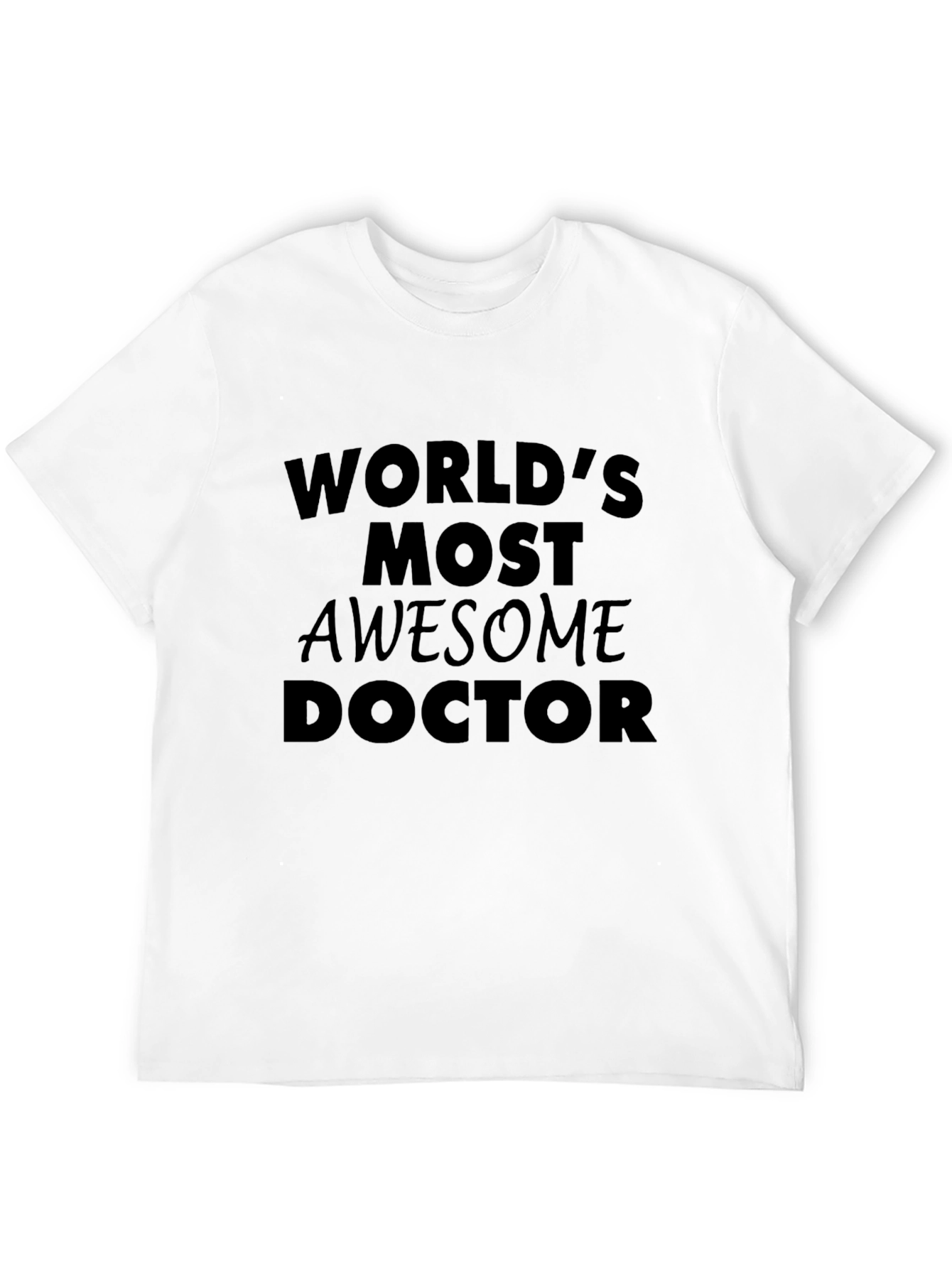 Black World's Most Awesome Doctor T-Shirt view 12