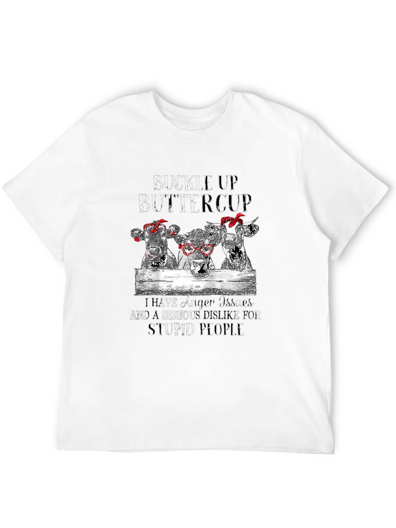 Black Buckle Up Buttercup Graphic Tee view 12