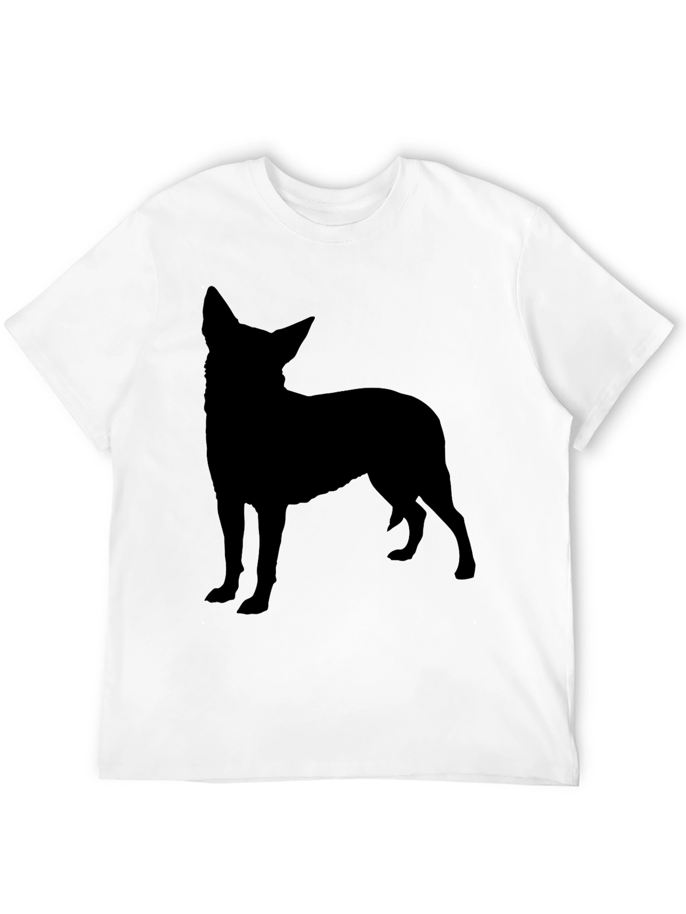 Dog Silhouette Black T-Shirt - 12
