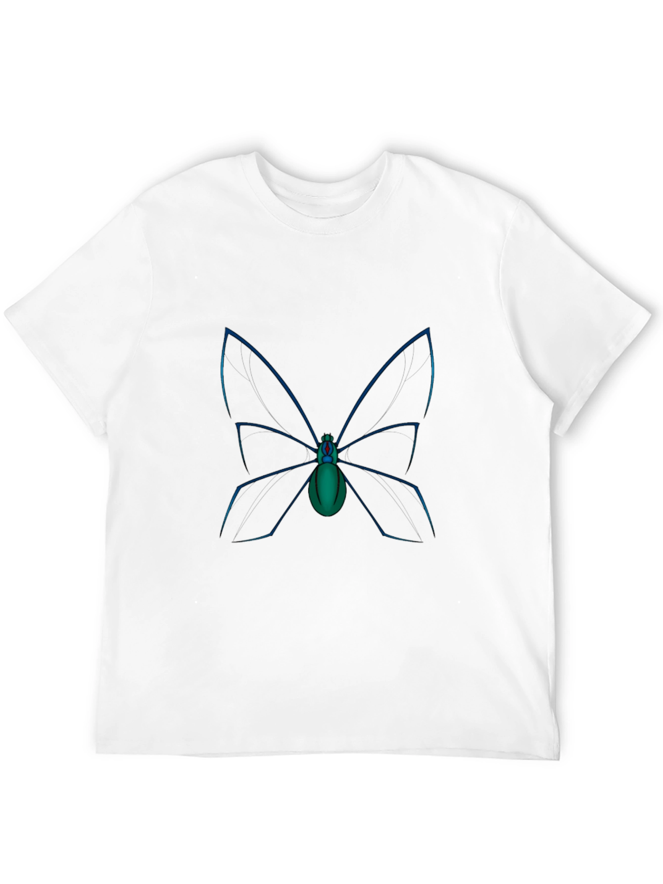 Black Butterfly Spider Graphic Tee - Soft Cotton Comfort view 12