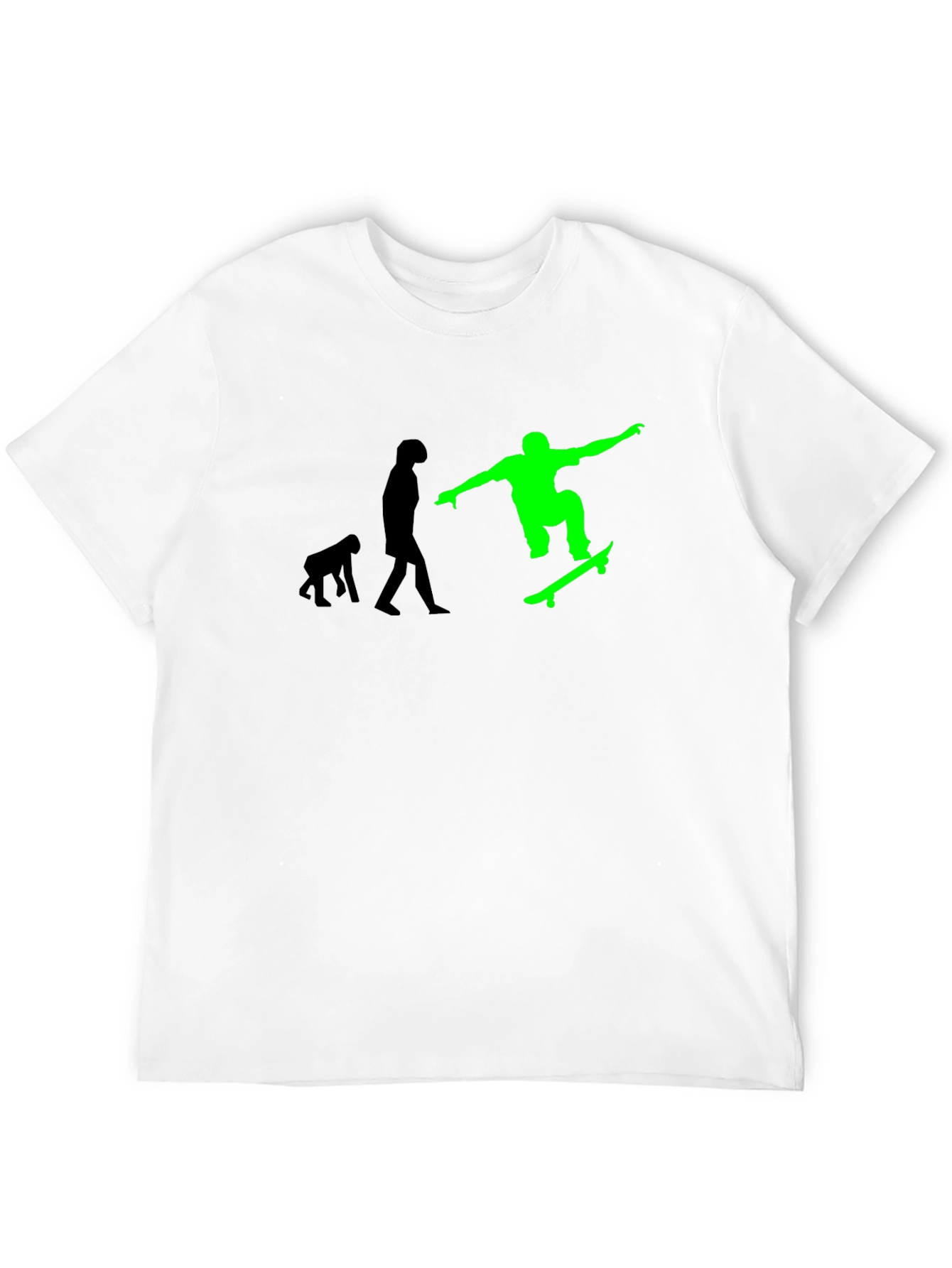 Black Evolution of Skateboarding Tee - Black Graphic T-Shirt view 12