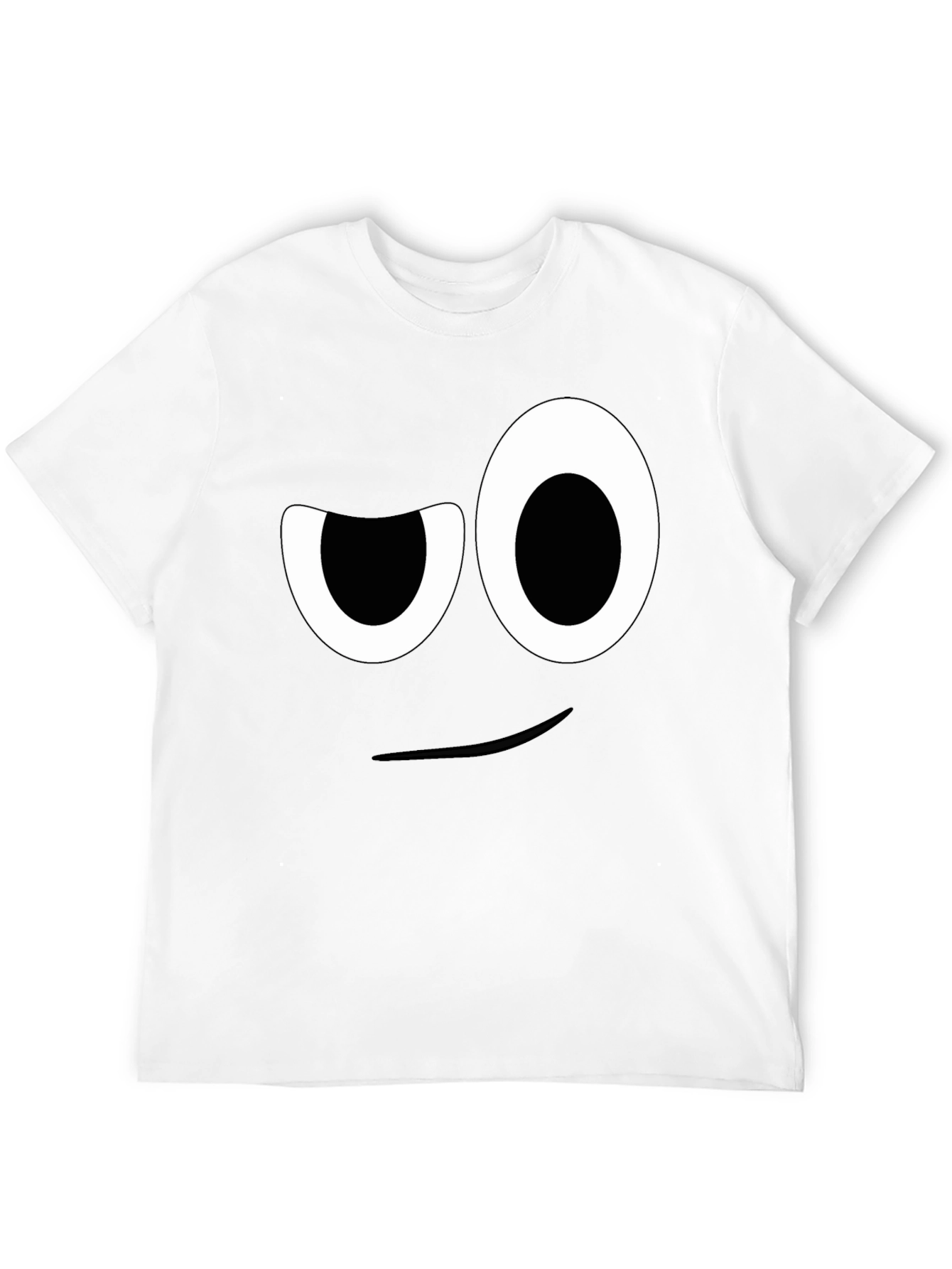 Black Winking Face Graphic Tee - Funny Unisex T-Shirt view 12