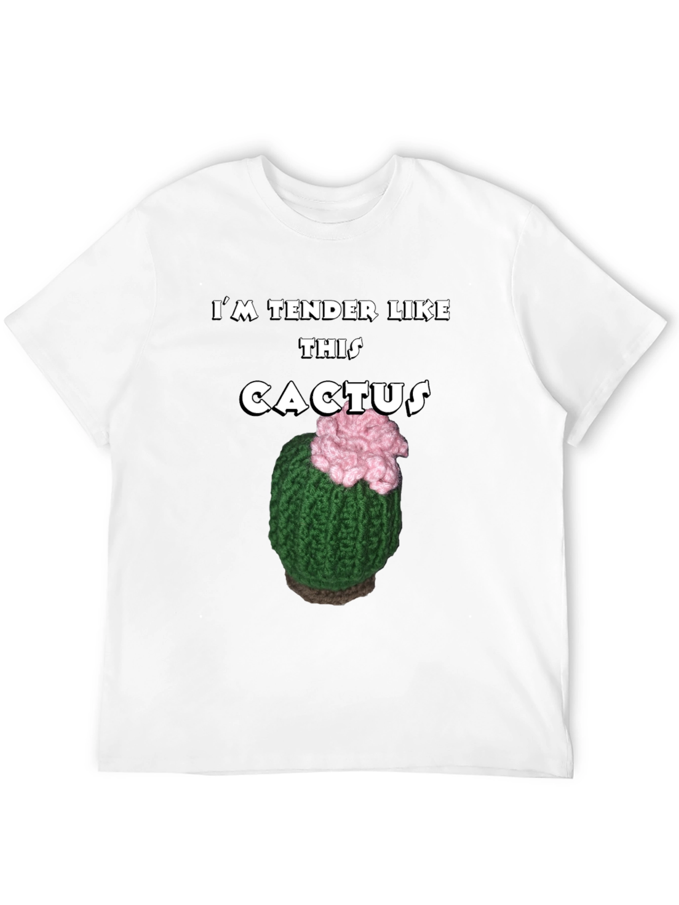 Black Tender Like This Cactus T-Shirt Funny Statement Tee view 12