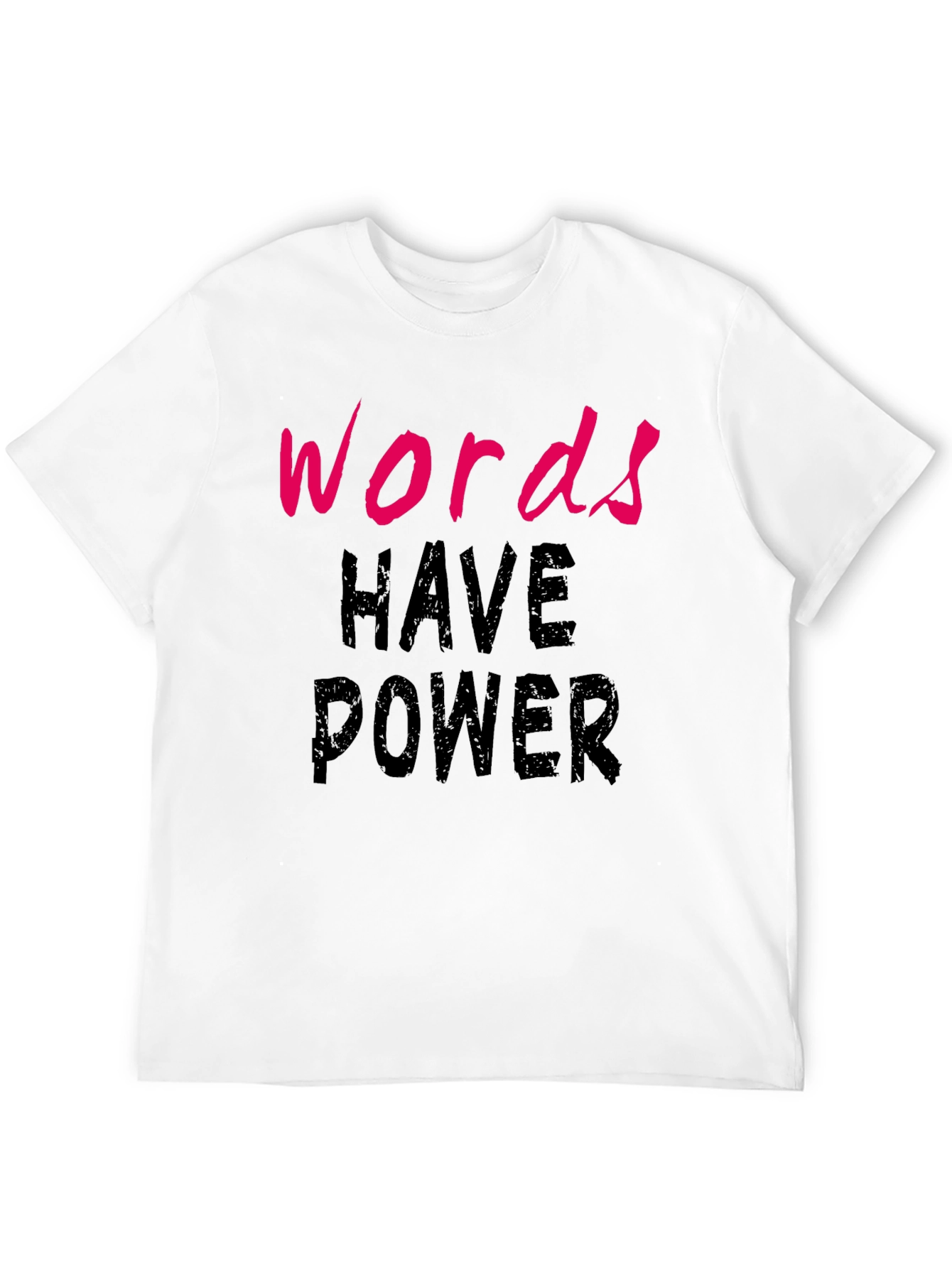 Black Words Have Power Black T-Shirt view 12