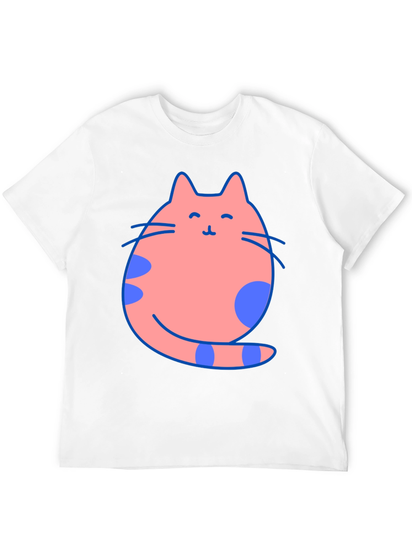 Black Cute Cat Graphic Tee - Black Cotton Blend view 12