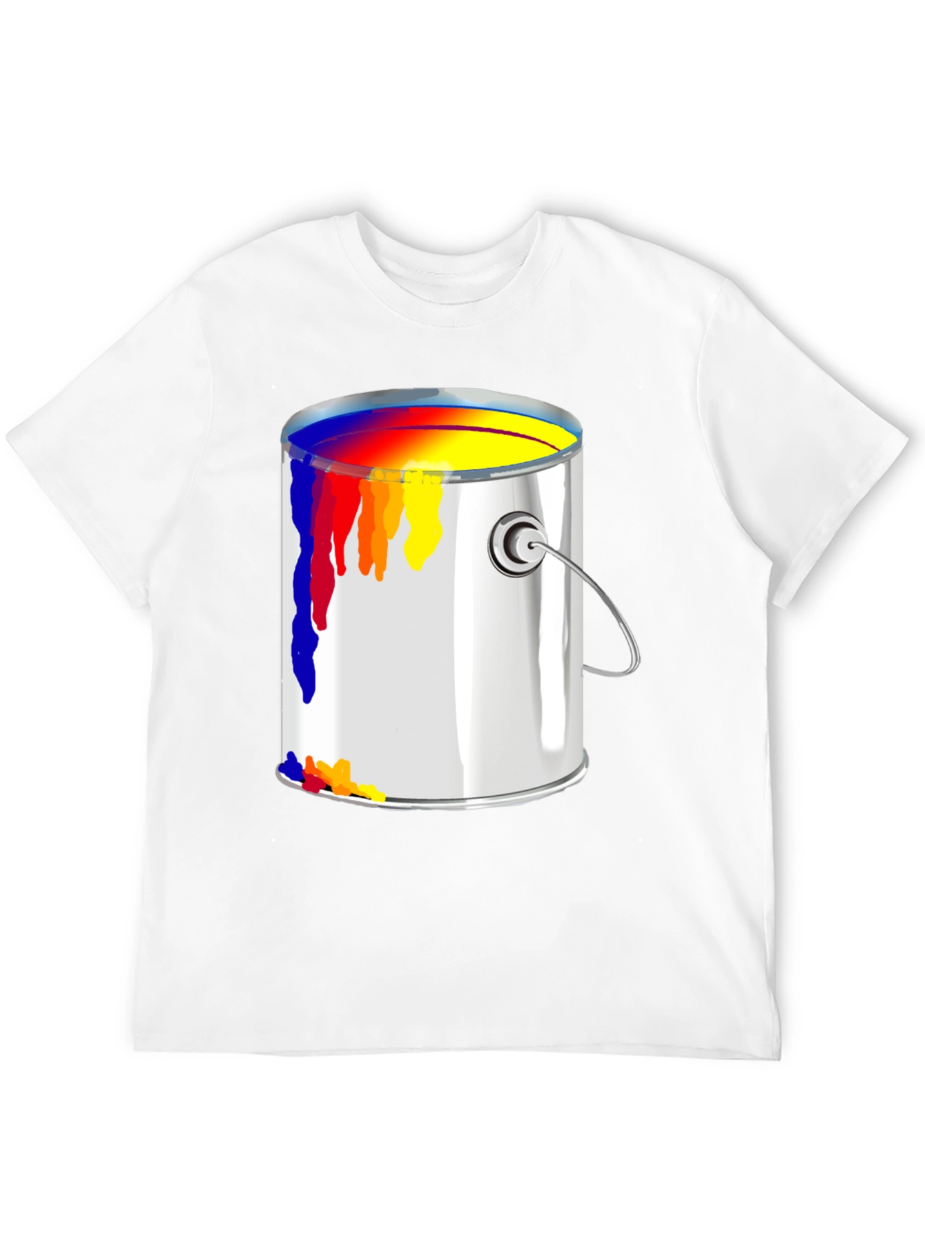 Black Paint Can T-Shirt - Artistic Design view 12