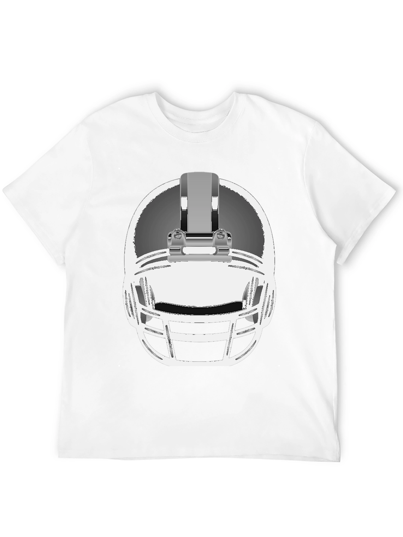 Black Football Helmet Graphic Tee - Black view 12