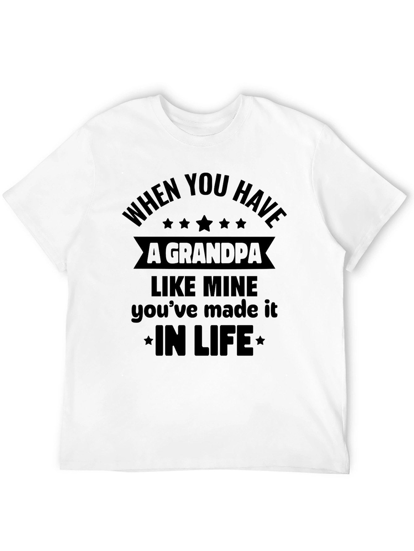 Black Grandpa Gift T-Shirt - 'When You Have A Grandpa Like Mine'  view 12