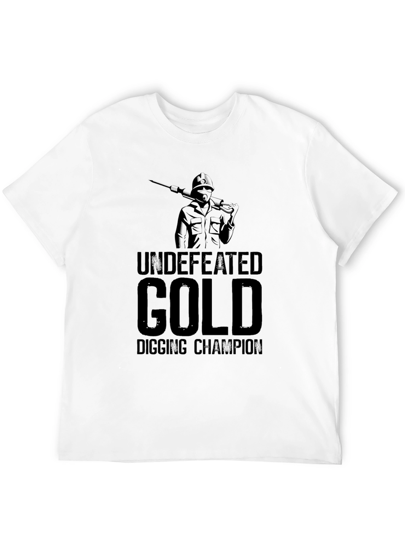 Black Undefeated Gold Digging Champion T-Shirt view 12
