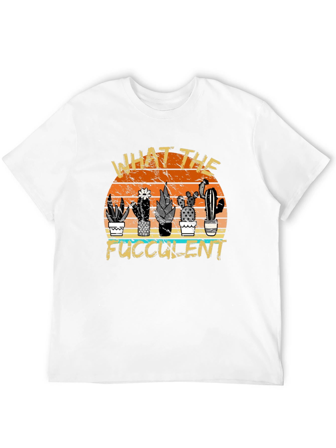 Black What the Fucculent Cactus Graphic Tee view 12